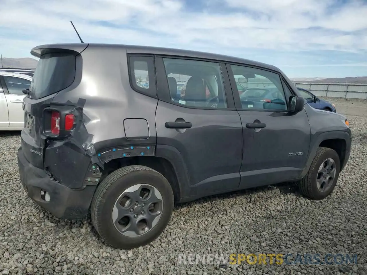 3 Photograph of a damaged car ZACCJBAW7GPD63778 JEEP RENEGADE 2019