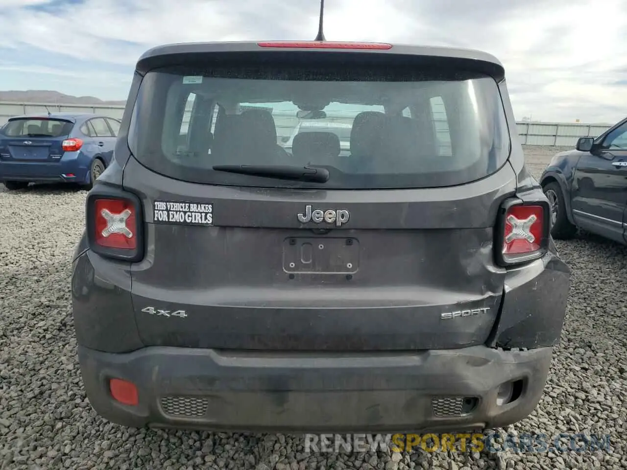 6 Photograph of a damaged car ZACCJBAW7GPD63778 JEEP RENEGADE 2019