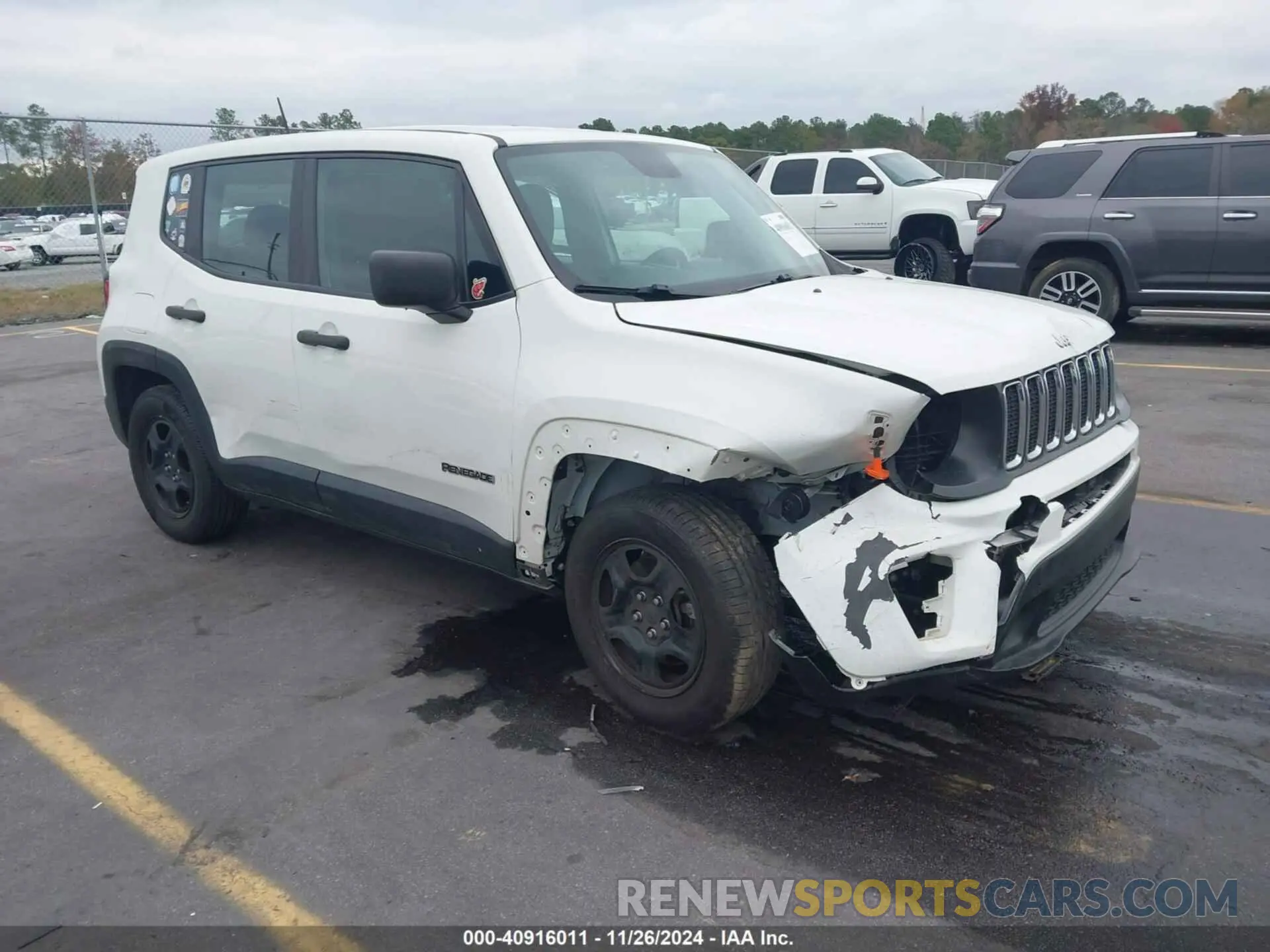 1 Photograph of a damaged car ZACNJAAB5KPK11861 JEEP RENEGADE 2019