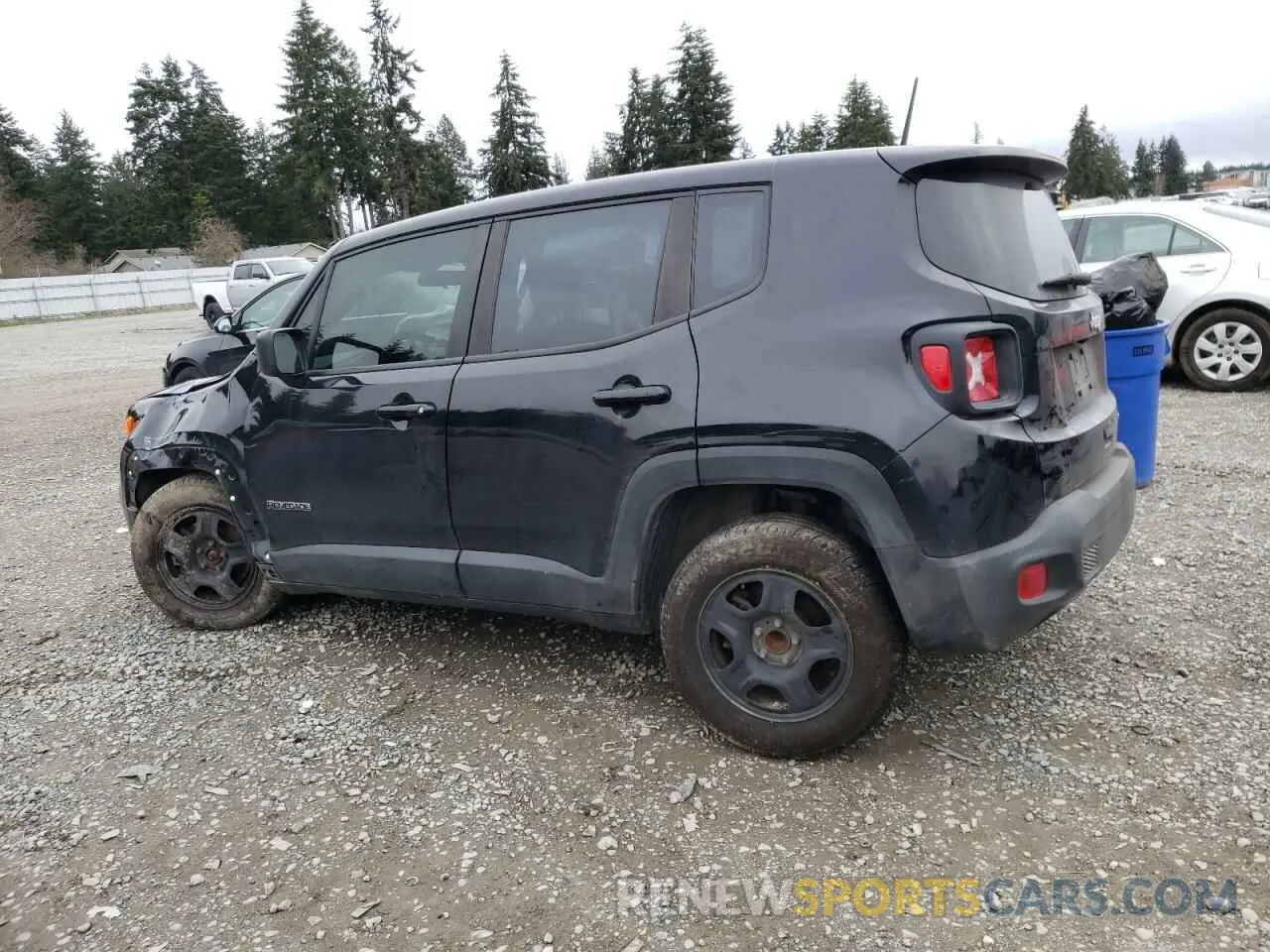 2 Photograph of a damaged car ZACNJAAB8KPK10364 JEEP RENEGADE 2019