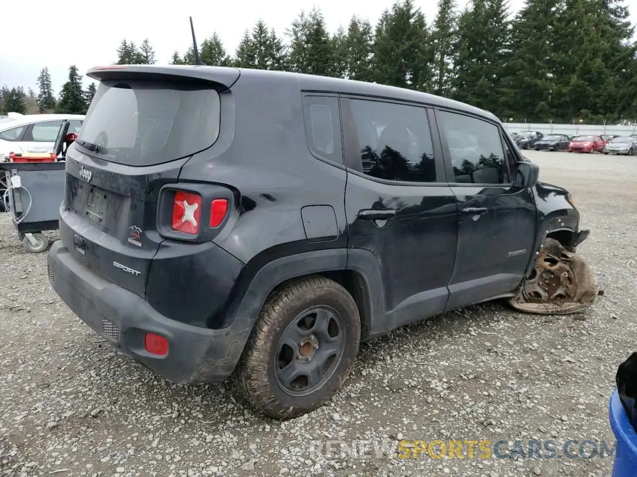 3 Photograph of a damaged car ZACNJAAB8KPK10364 JEEP RENEGADE 2019