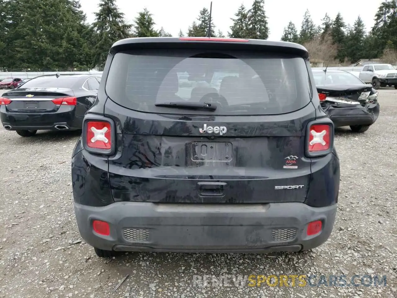 6 Photograph of a damaged car ZACNJAAB8KPK10364 JEEP RENEGADE 2019