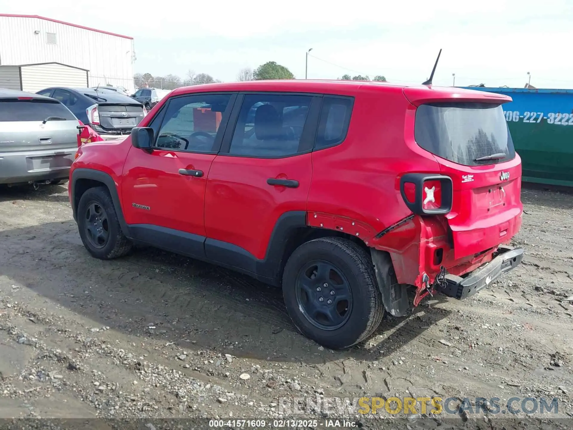 3 Photograph of a damaged car ZACNJAAB8KPK37967 JEEP RENEGADE 2019