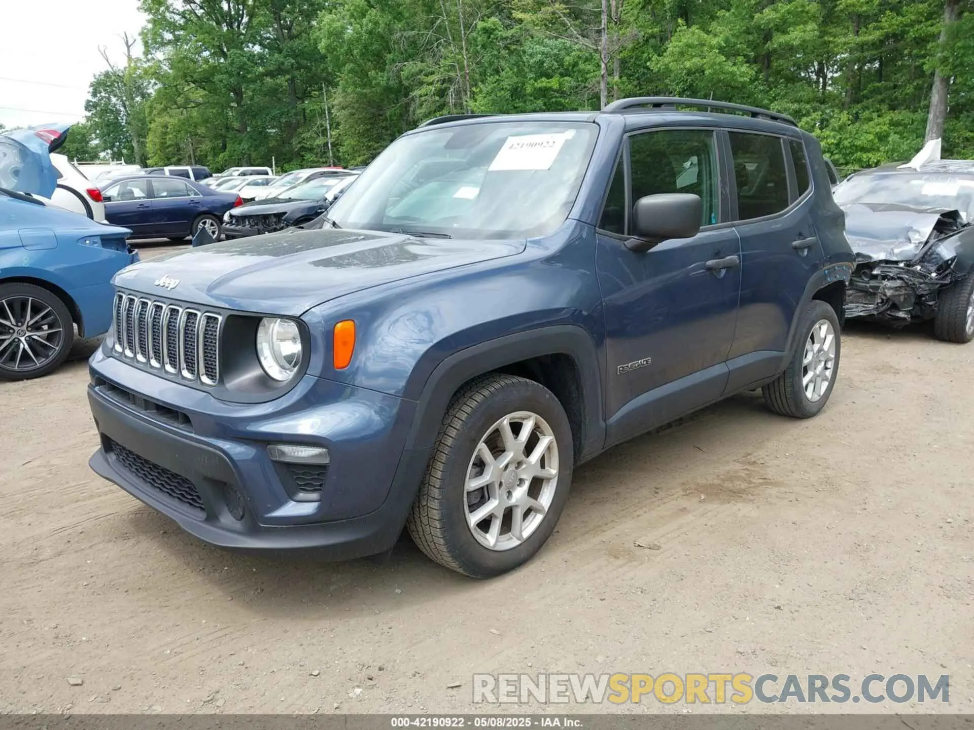 2 Photograph of a damaged car ZACNJAAB9KPK76101 JEEP RENEGADE 2019