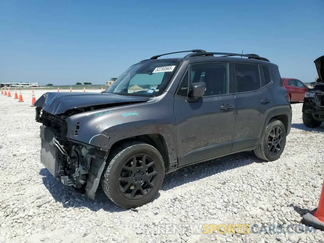 1 Photograph of a damaged car ZACNJAB16KPK38007 JEEP RENEGADE 2019