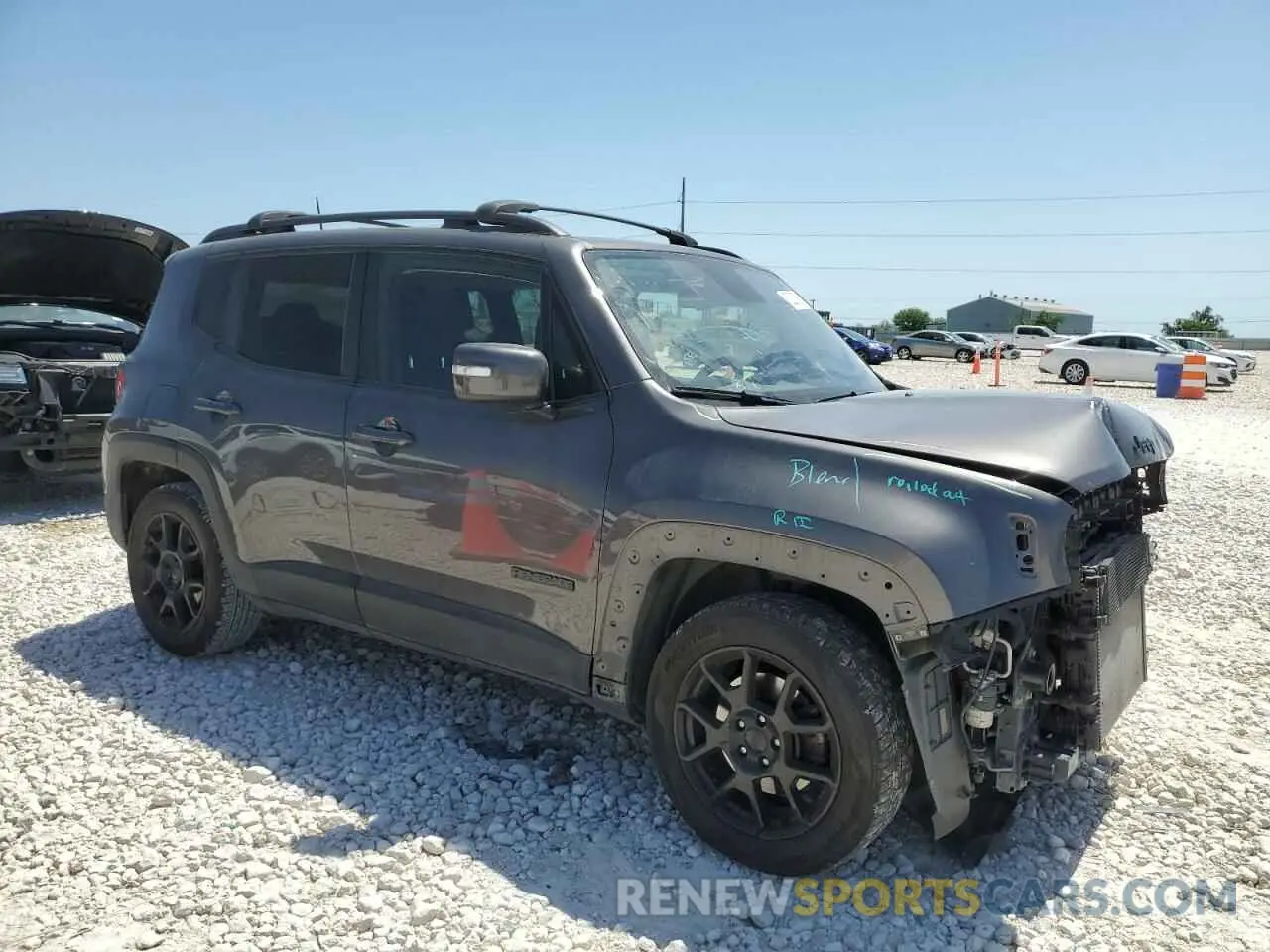 4 Photograph of a damaged car ZACNJAB16KPK38007 JEEP RENEGADE 2019