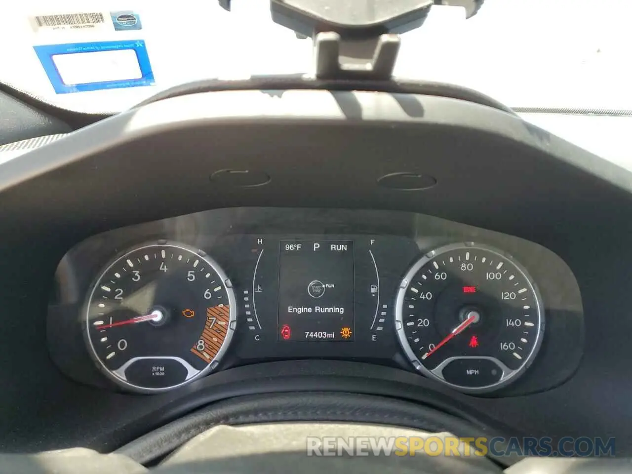 9 Photograph of a damaged car ZACNJAB16KPK38007 JEEP RENEGADE 2019