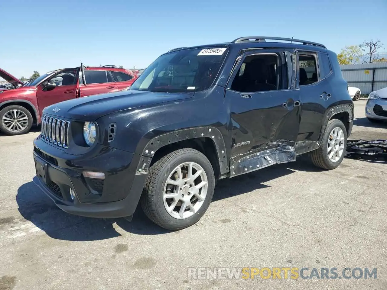1 Photograph of a damaged car ZACNJABB0KPJ84888 JEEP RENEGADE 2019