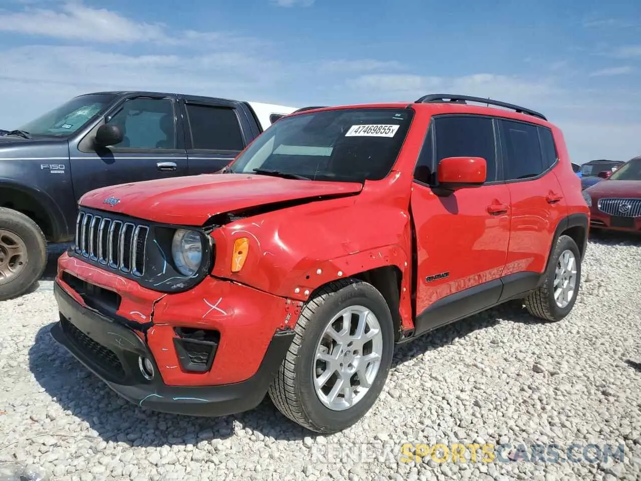 1 Photograph of a damaged car ZACNJABB0KPK00863 JEEP RENEGADE 2019