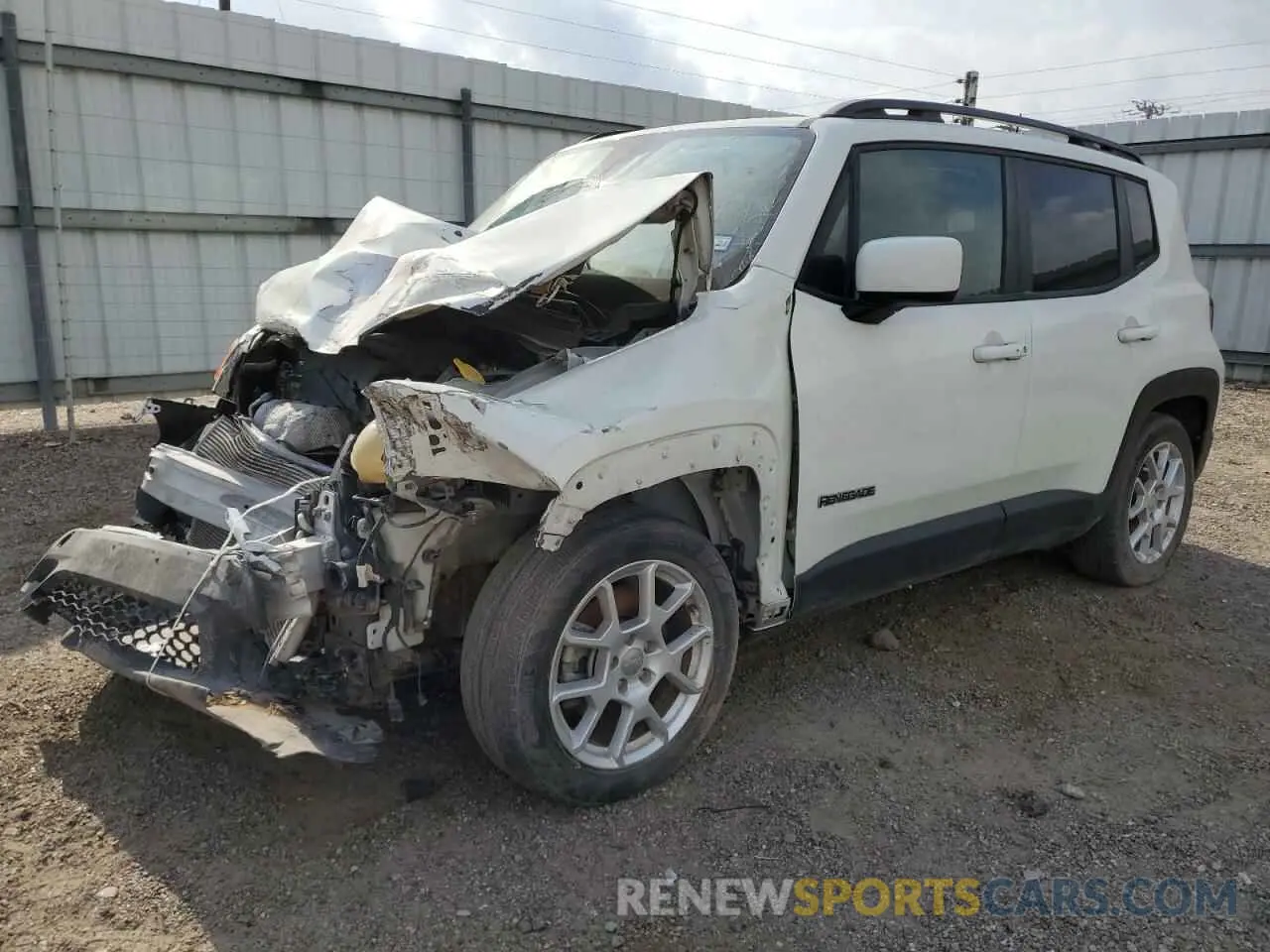 1 Photograph of a damaged car ZACNJABB0KPK93447 JEEP RENEGADE 2019