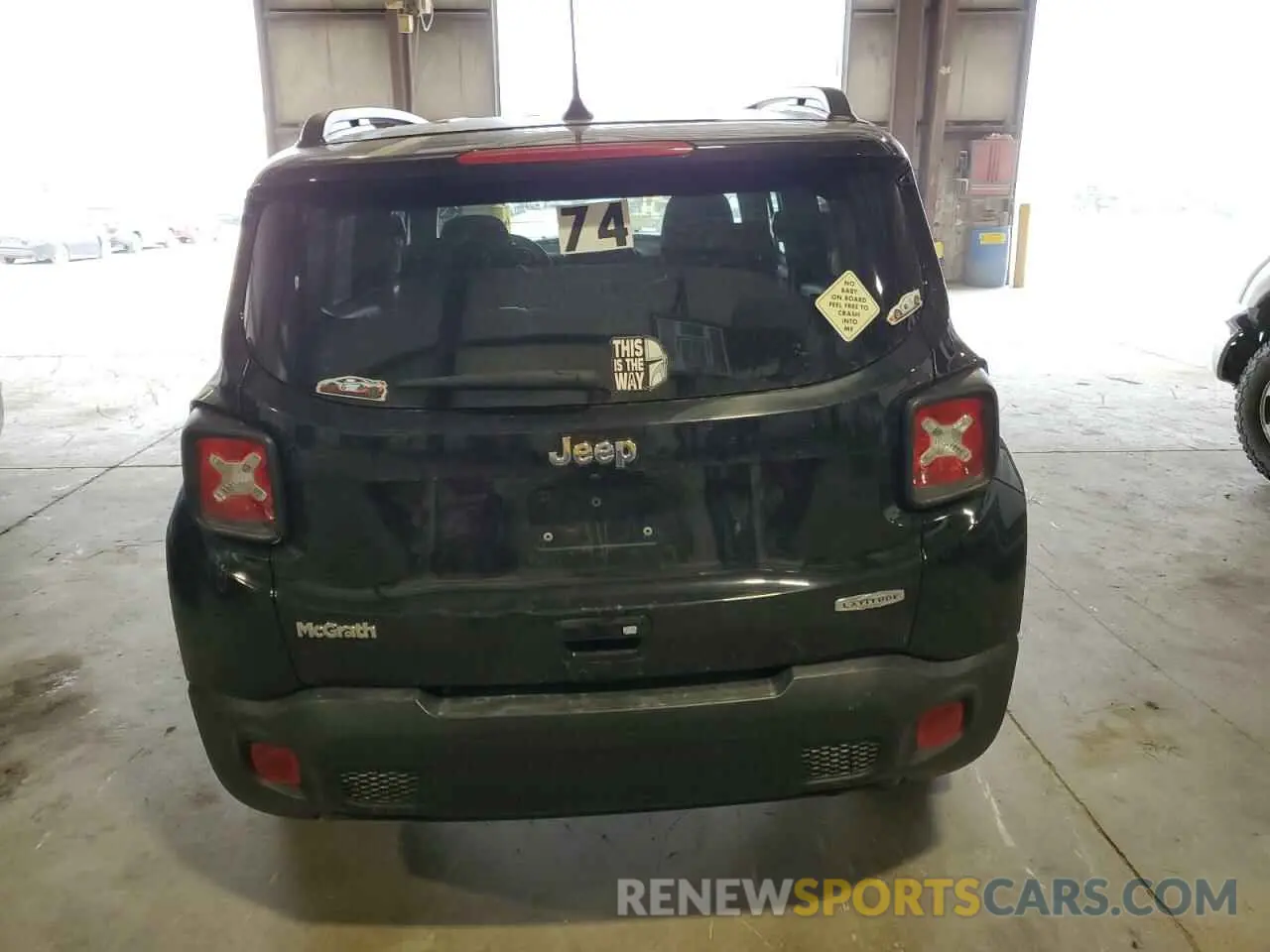 6 Photograph of a damaged car ZACNJABB1KPK47108 JEEP RENEGADE 2019