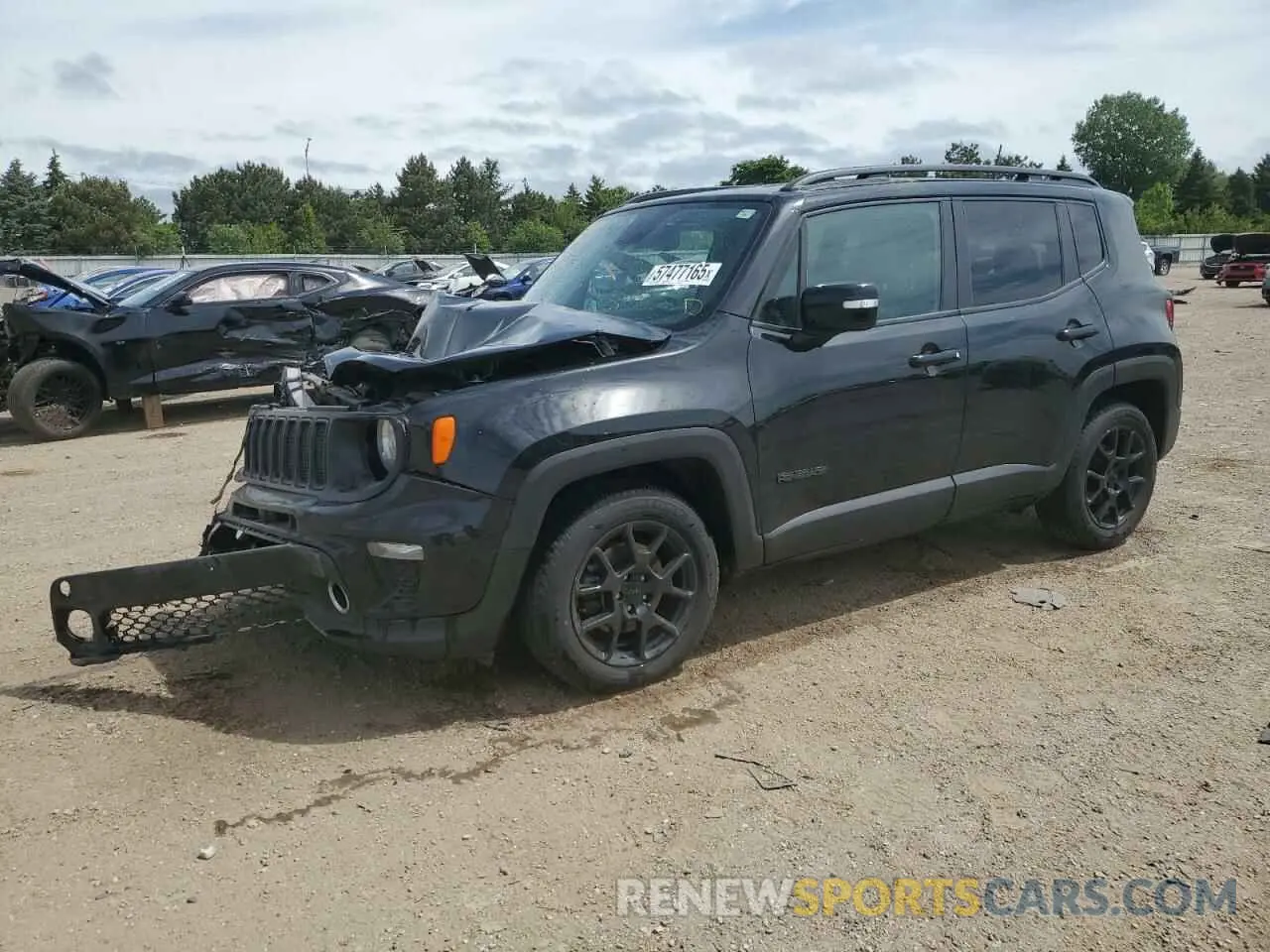 1 Photograph of a damaged car ZACNJABB2KPK17423 JEEP RENEGADE 2019