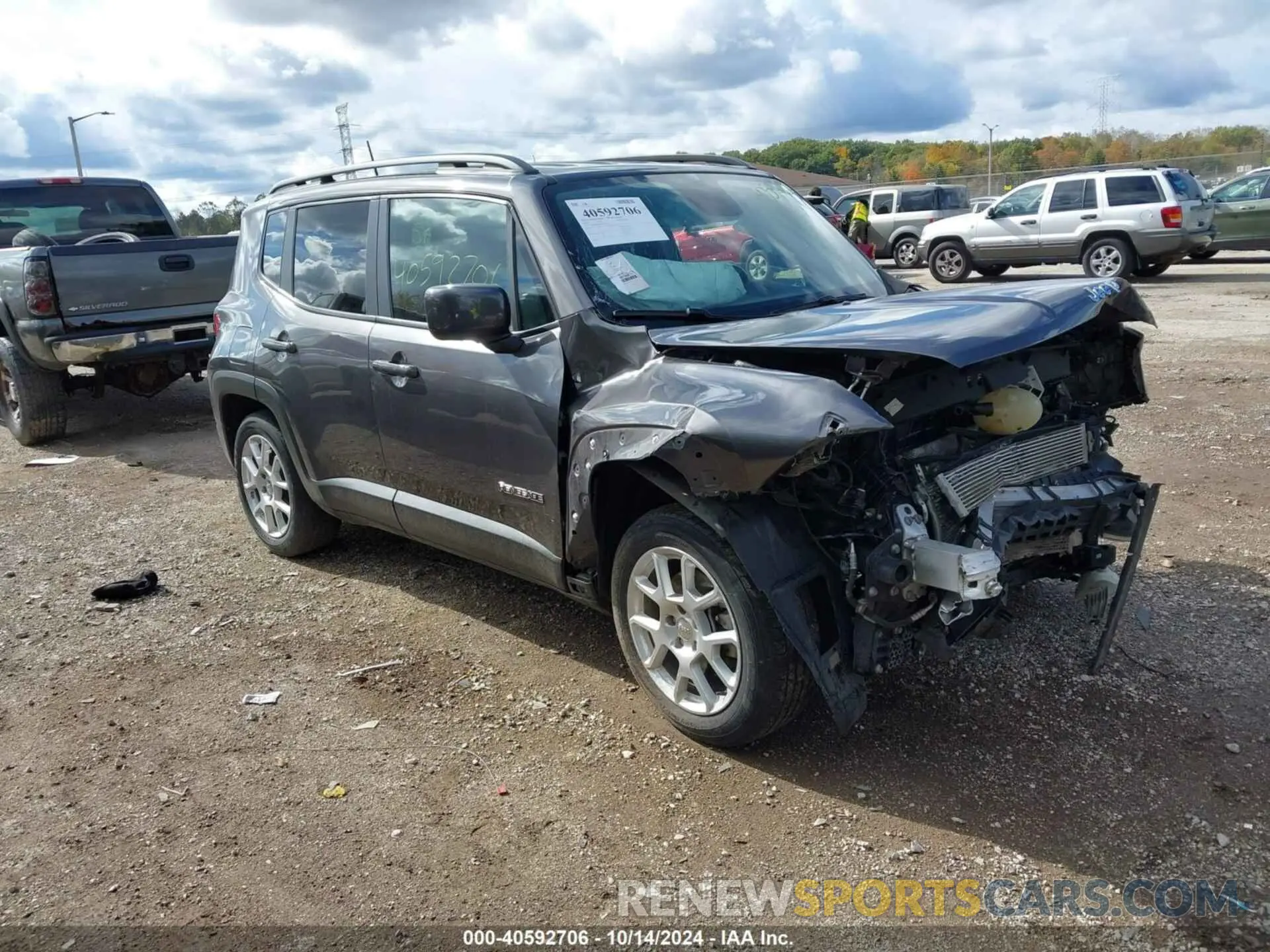 1 Photograph of a damaged car ZACNJABB3KPK23814 JEEP RENEGADE 2019