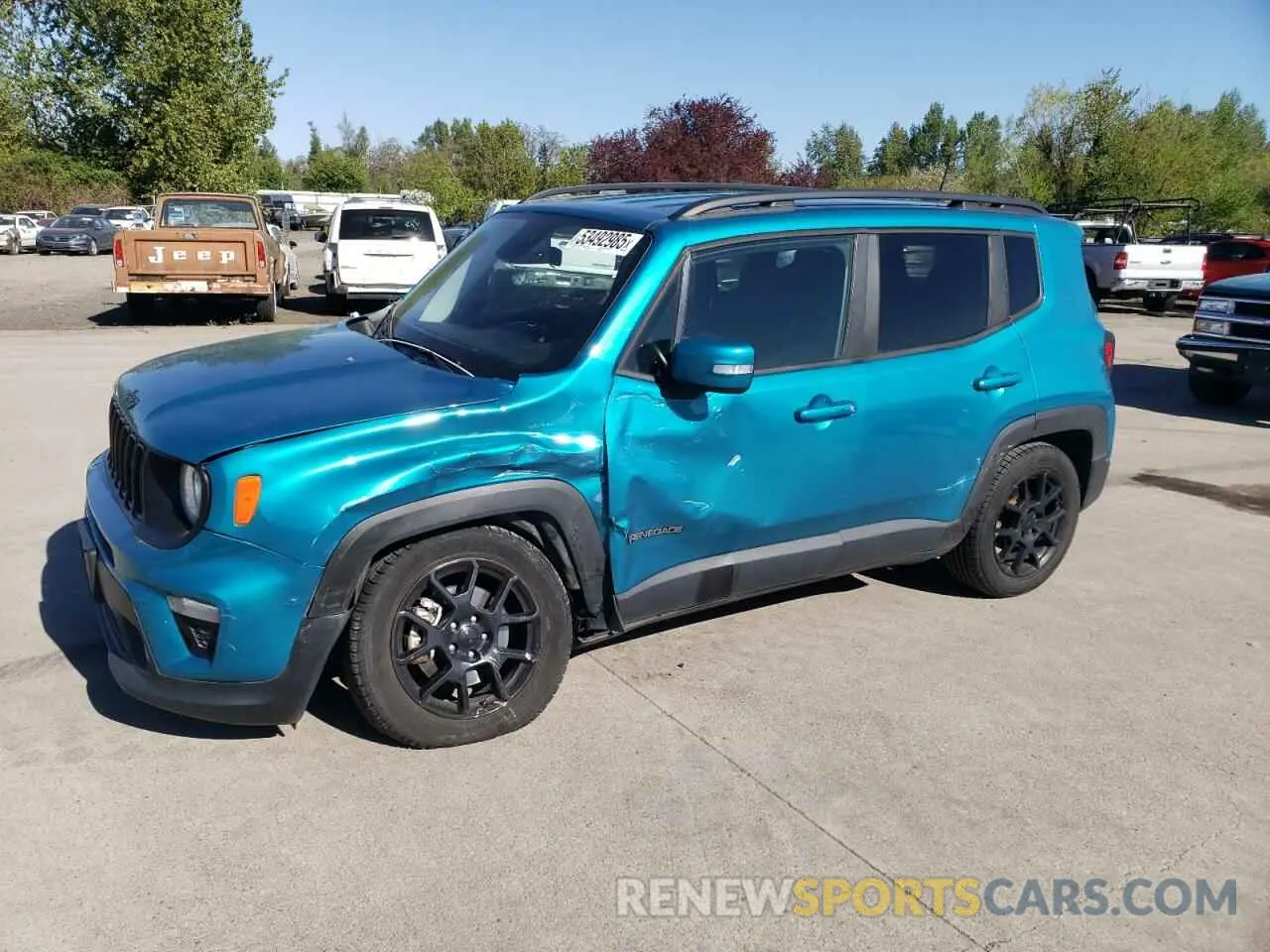 1 Photograph of a damaged car ZACNJABB3KPK36000 JEEP RENEGADE 2019
