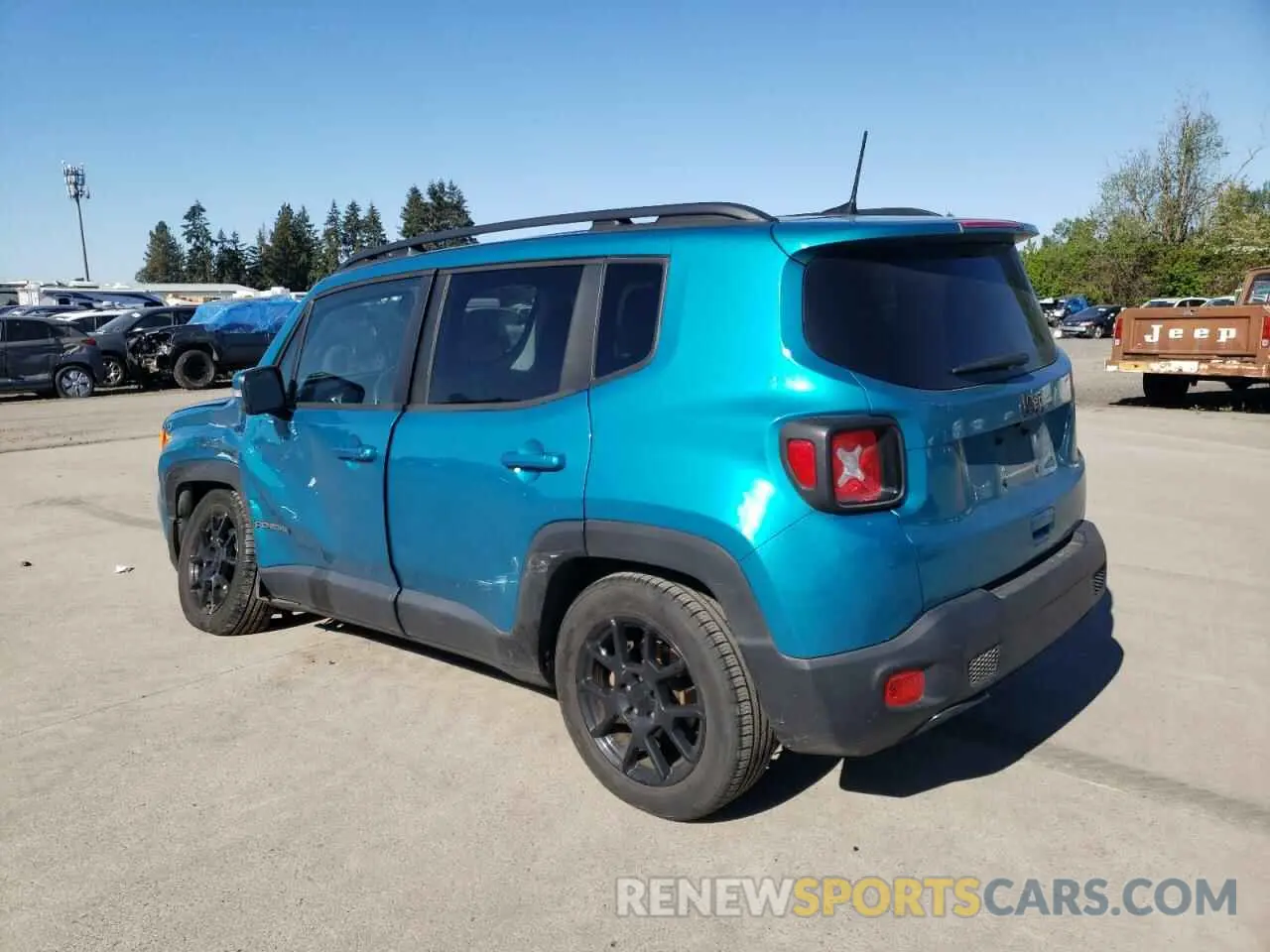 2 Photograph of a damaged car ZACNJABB3KPK36000 JEEP RENEGADE 2019
