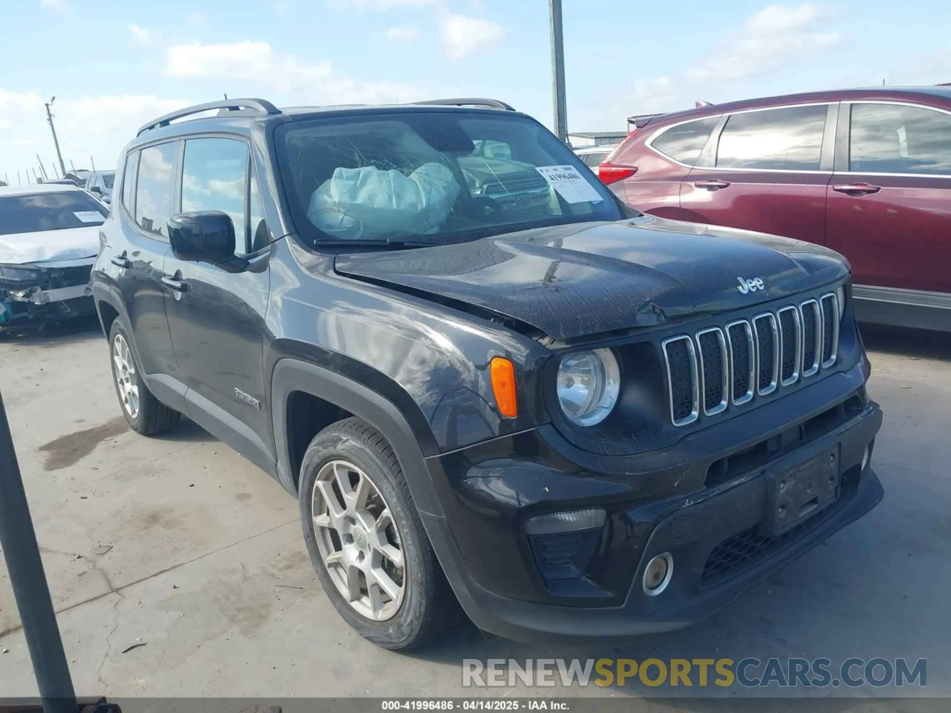 1 Photograph of a damaged car ZACNJABB4KPK93631 JEEP RENEGADE 2019