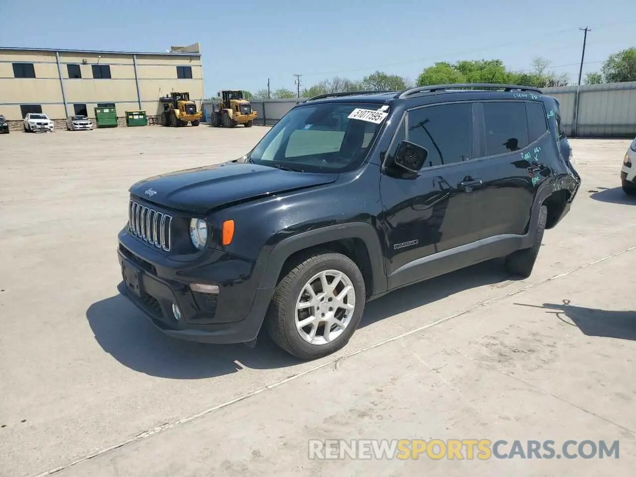 1 Photograph of a damaged car ZACNJABB5KPJ84904 JEEP RENEGADE 2019