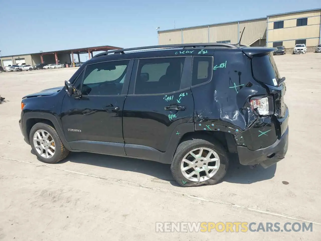 2 Photograph of a damaged car ZACNJABB5KPJ84904 JEEP RENEGADE 2019