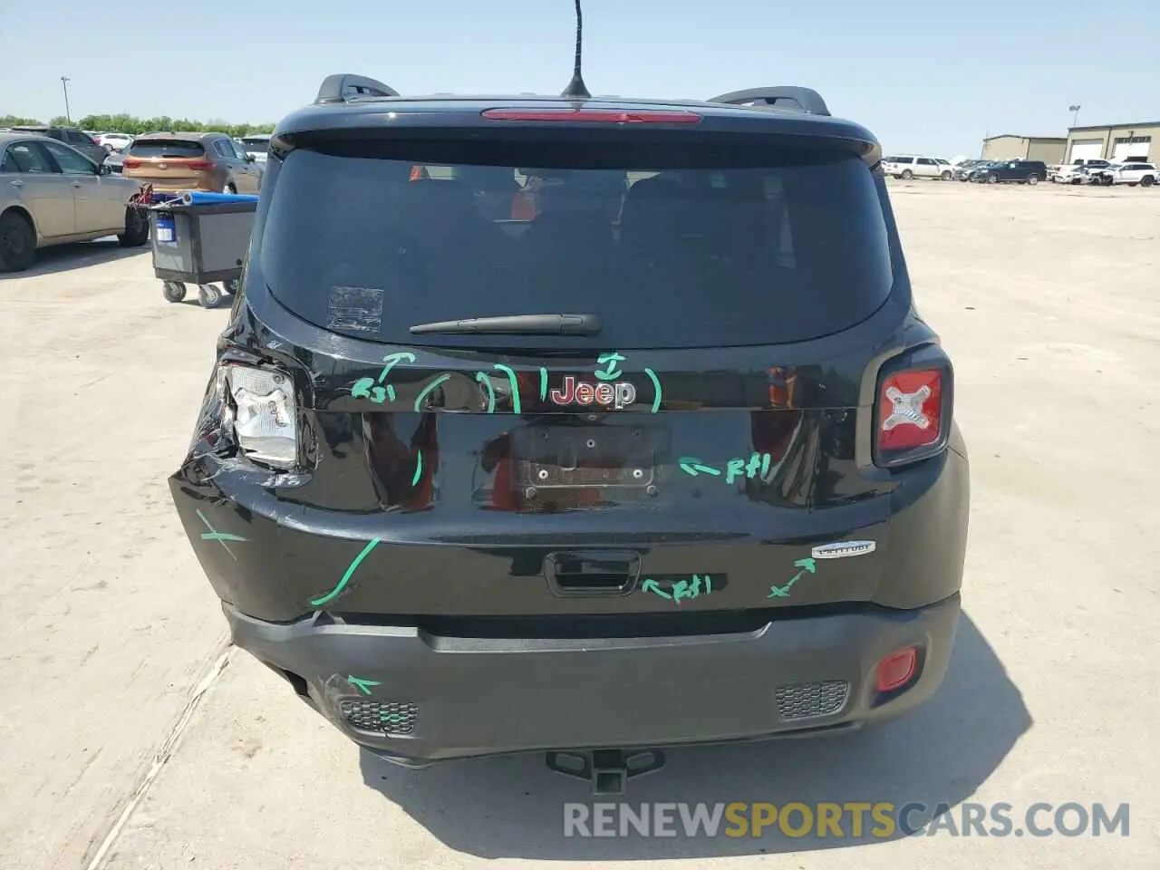 6 Photograph of a damaged car ZACNJABB5KPJ84904 JEEP RENEGADE 2019