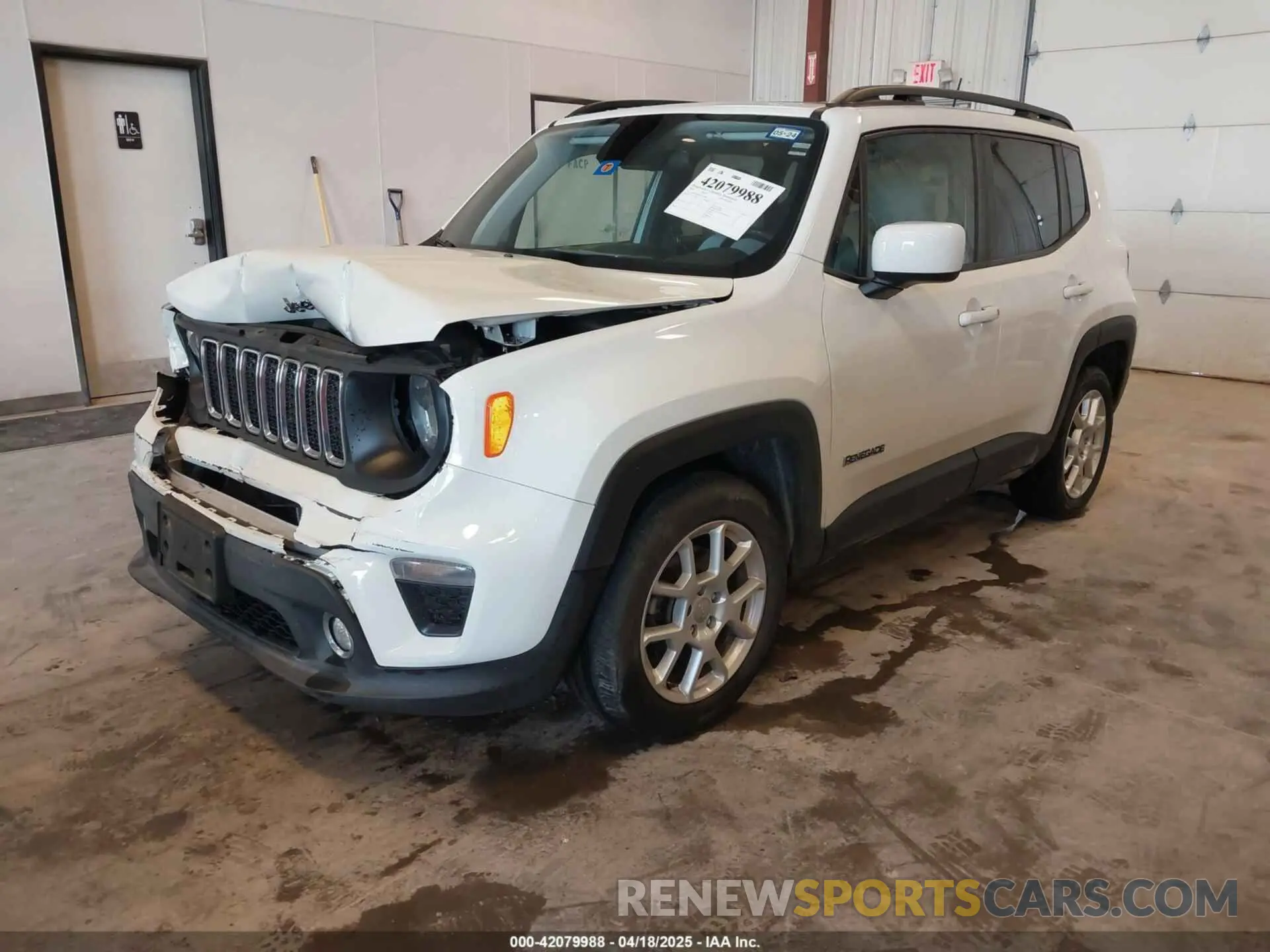 2 Photograph of a damaged car ZACNJABB6KPK21894 JEEP RENEGADE 2019