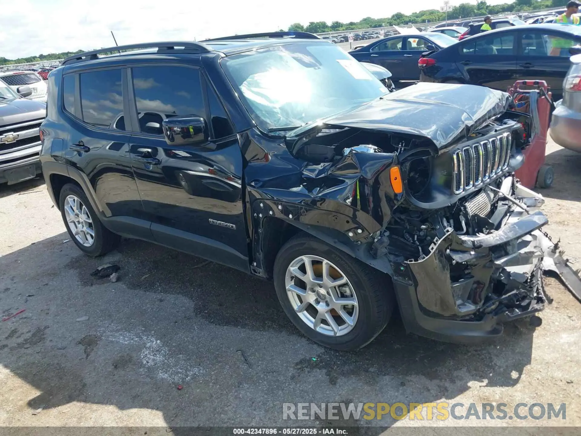 1 Photograph of a damaged car ZACNJABB6KPK90634 JEEP RENEGADE 2019