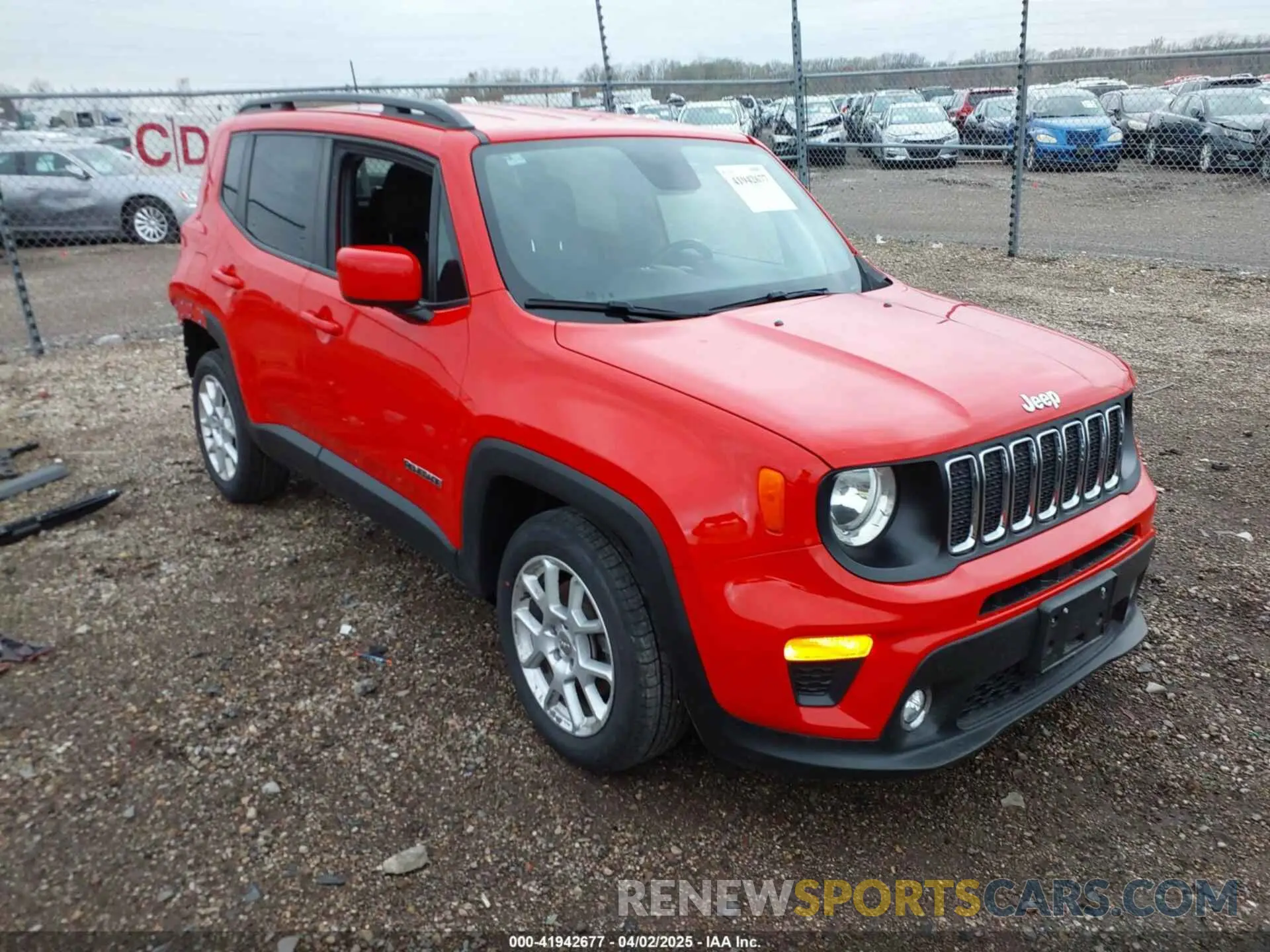 1 Photograph of a damaged car ZACNJABB7KPK32693 JEEP RENEGADE 2019