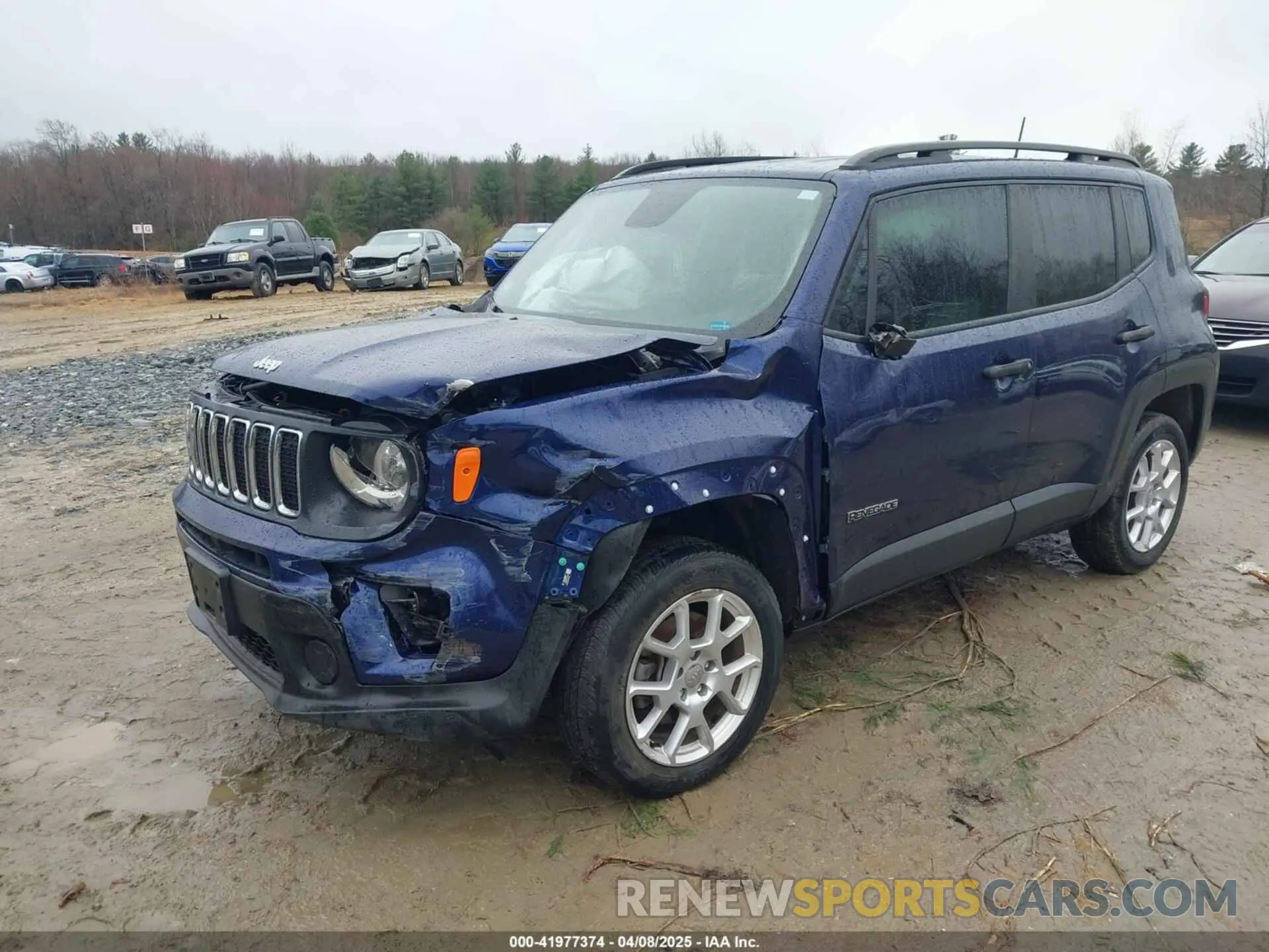 2 Photograph of a damaged car ZACNJBAB0KPJ86602 JEEP RENEGADE 2019