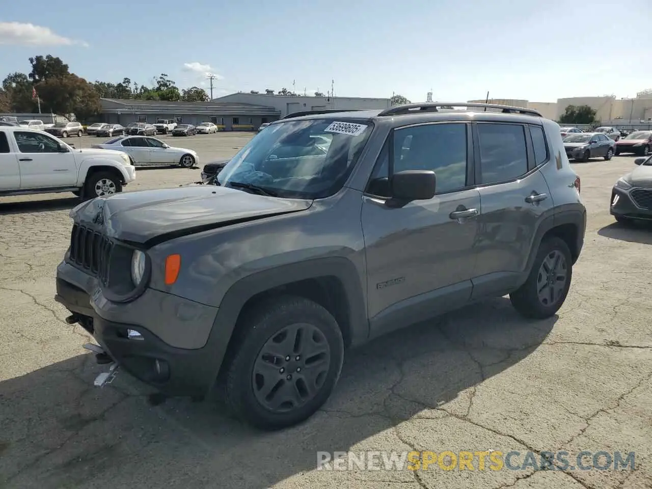 1 Photograph of a damaged car ZACNJBAB0KPK56387 JEEP RENEGADE 2019