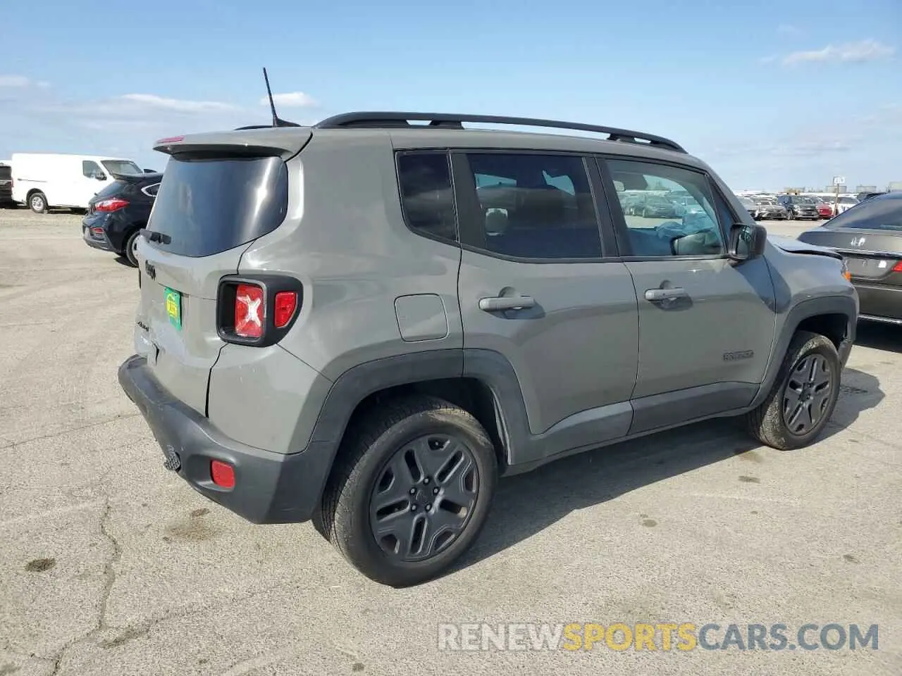 3 Photograph of a damaged car ZACNJBAB0KPK56387 JEEP RENEGADE 2019