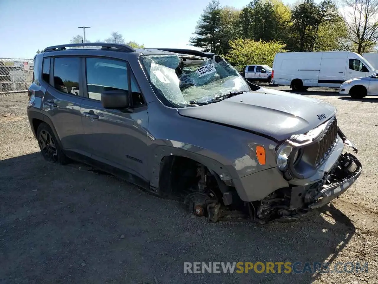 4 Photograph of a damaged car ZACNJBAB0KPK93696 JEEP RENEGADE 2019