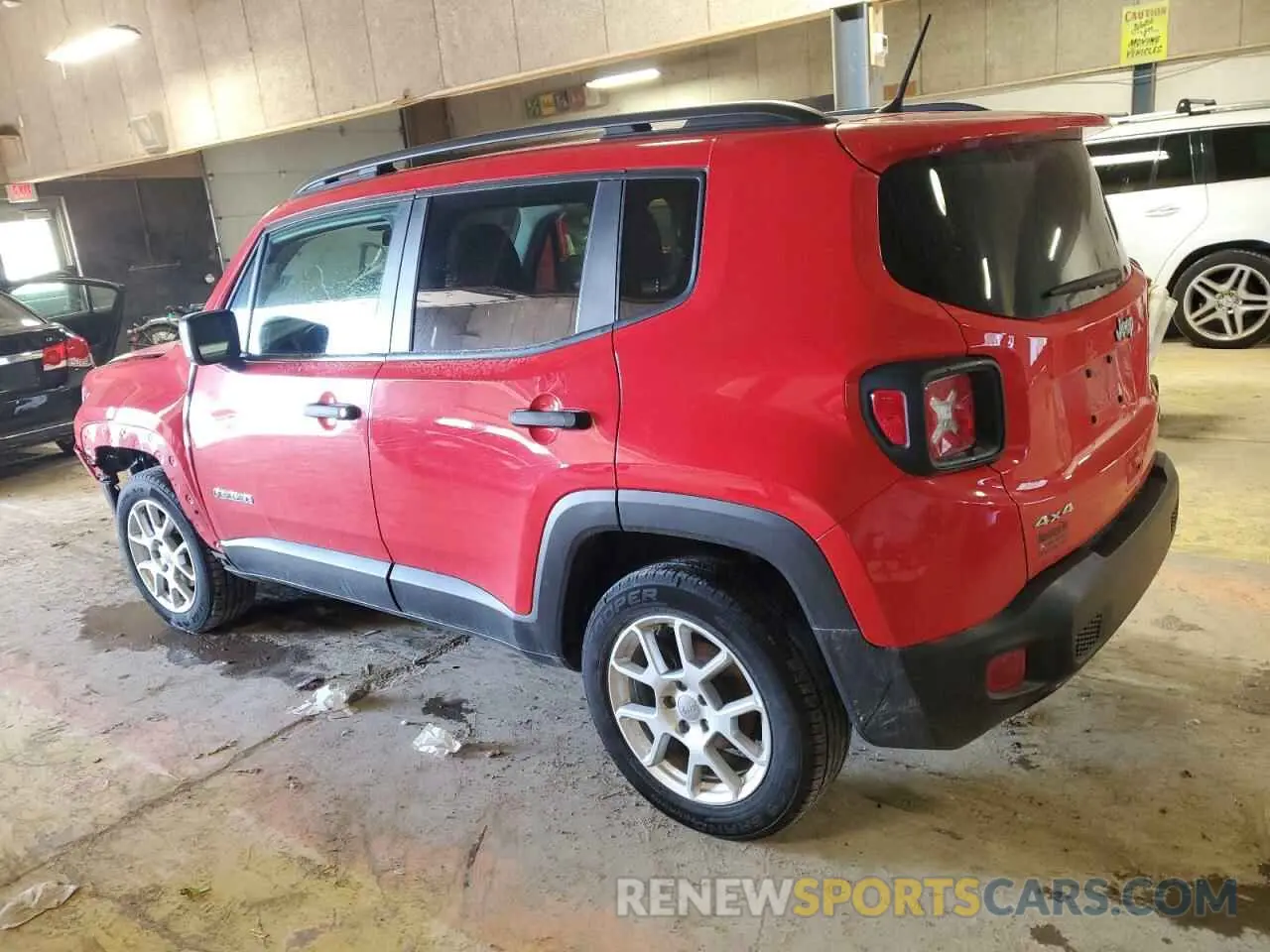 2 Photograph of a damaged car ZACNJBAB1KPJ83790 JEEP RENEGADE 2019