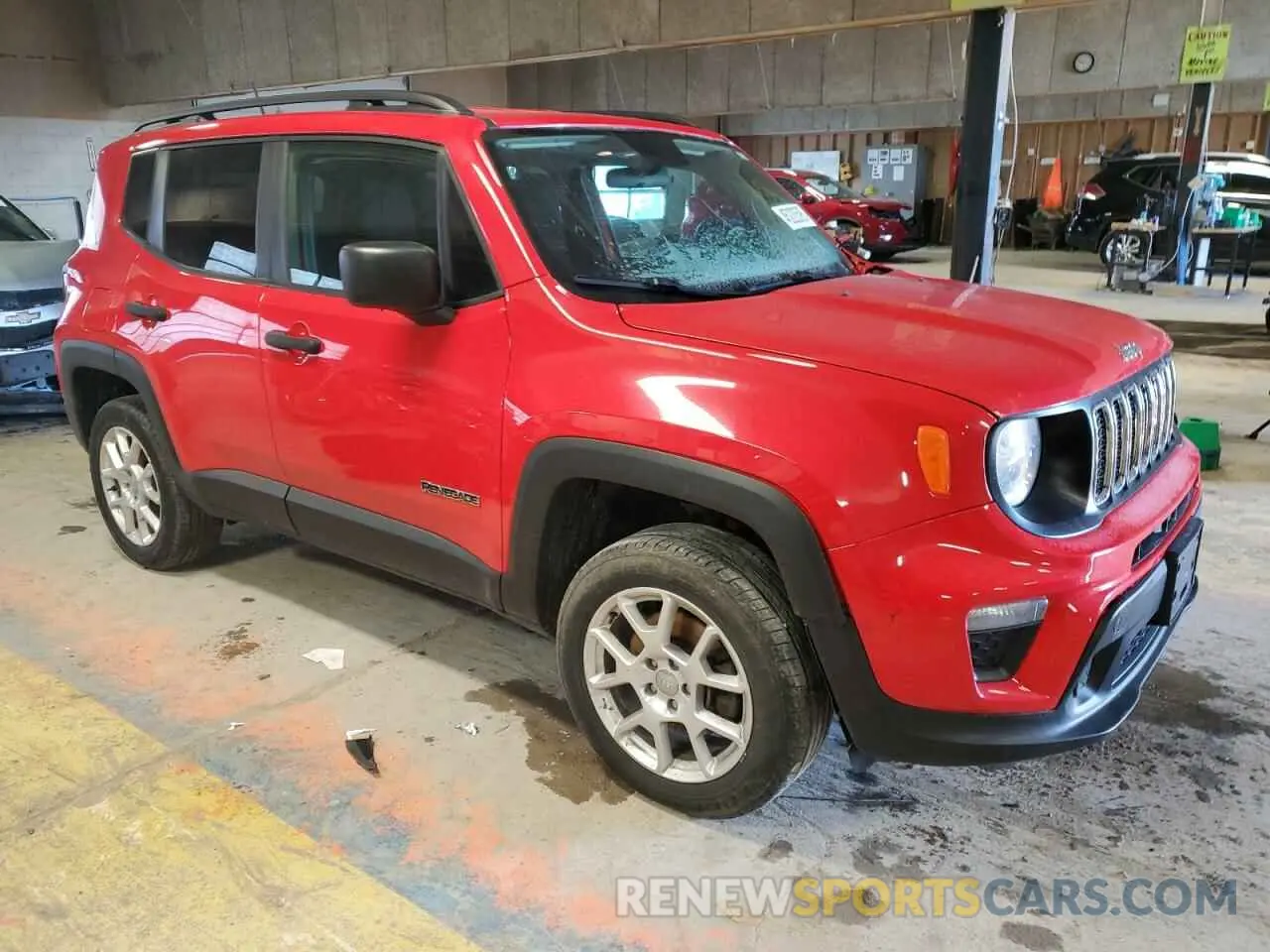 4 Photograph of a damaged car ZACNJBAB1KPJ83790 JEEP RENEGADE 2019