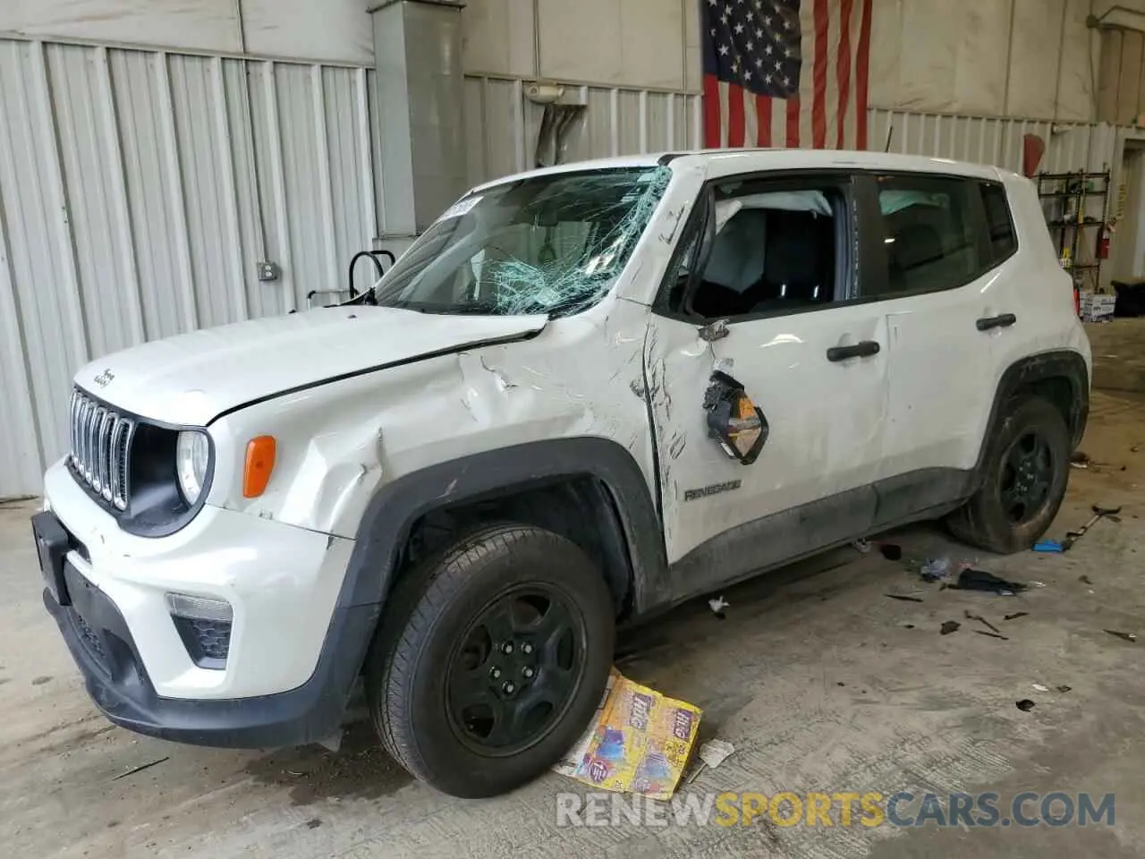 1 Photograph of a damaged car ZACNJBAB1KPK50551 JEEP RENEGADE 2019