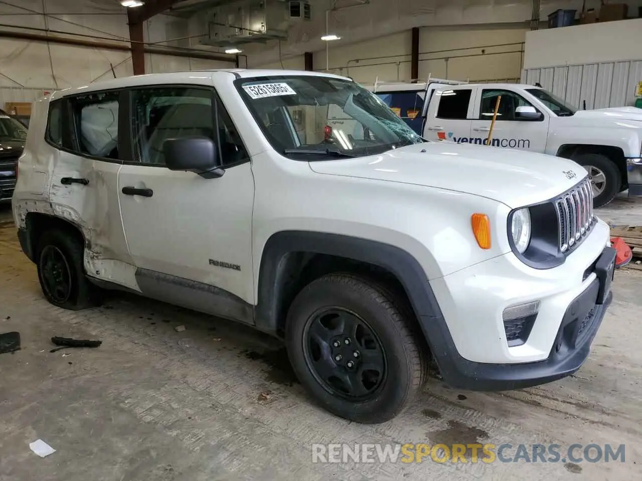 4 Photograph of a damaged car ZACNJBAB1KPK50551 JEEP RENEGADE 2019