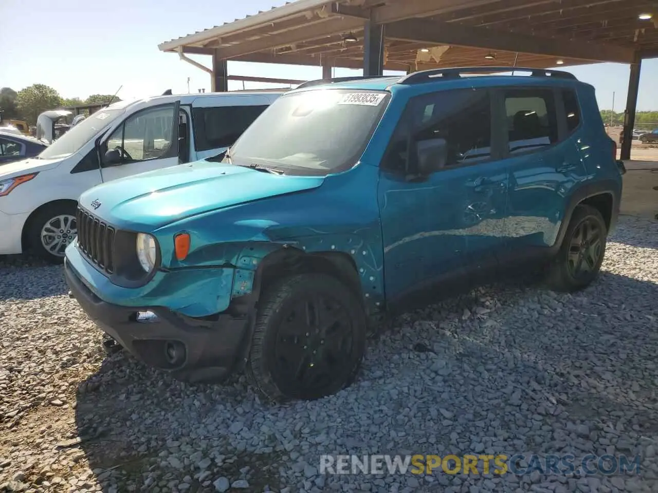 1 Photograph of a damaged car ZACNJBAB3KPK55556 JEEP RENEGADE 2019