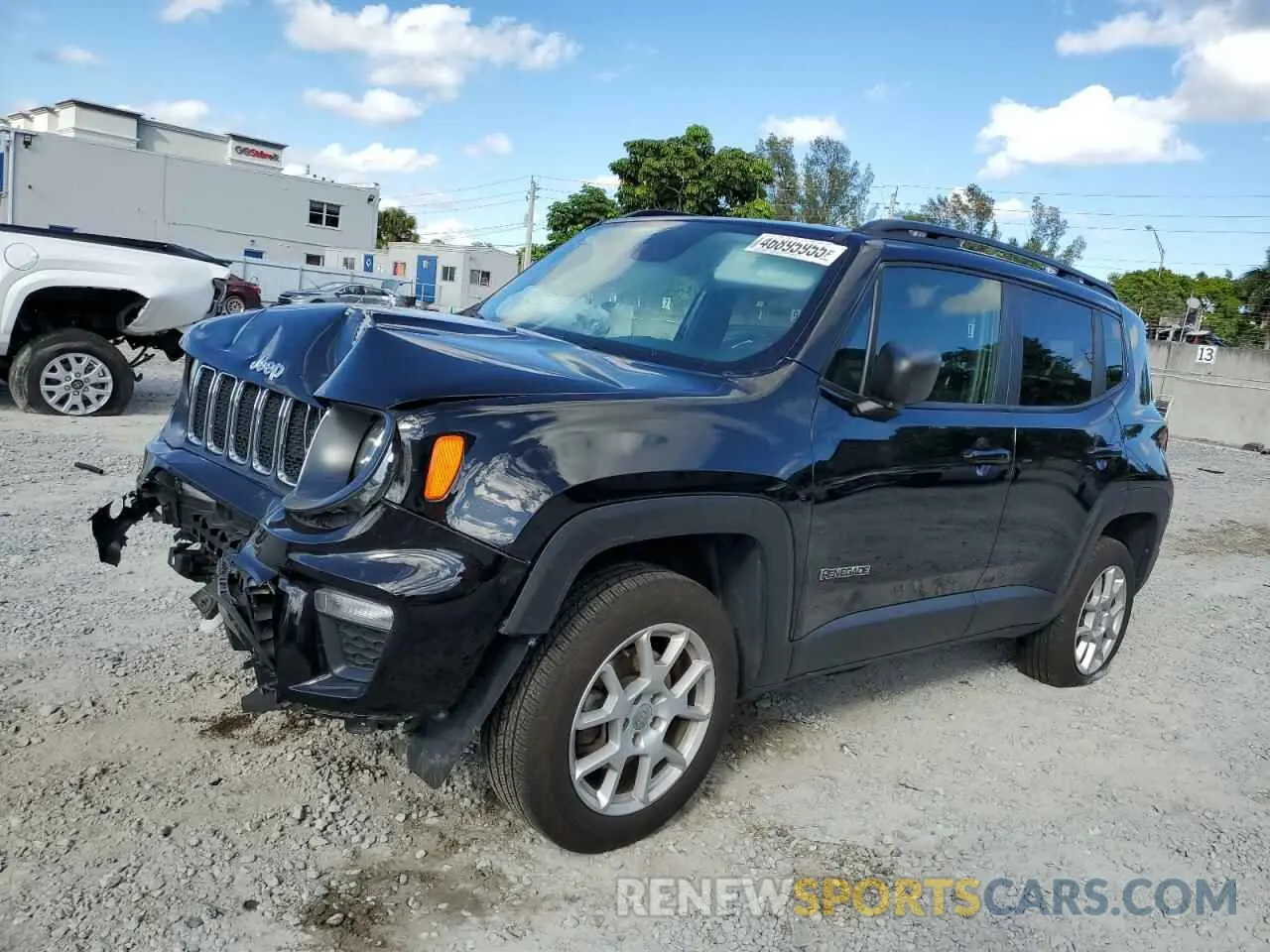 1 Photograph of a damaged car ZACNJBAB4KPJ73304 JEEP RENEGADE 2019