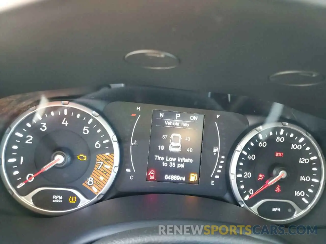 9 Photograph of a damaged car ZACNJBAB4KPJ73304 JEEP RENEGADE 2019