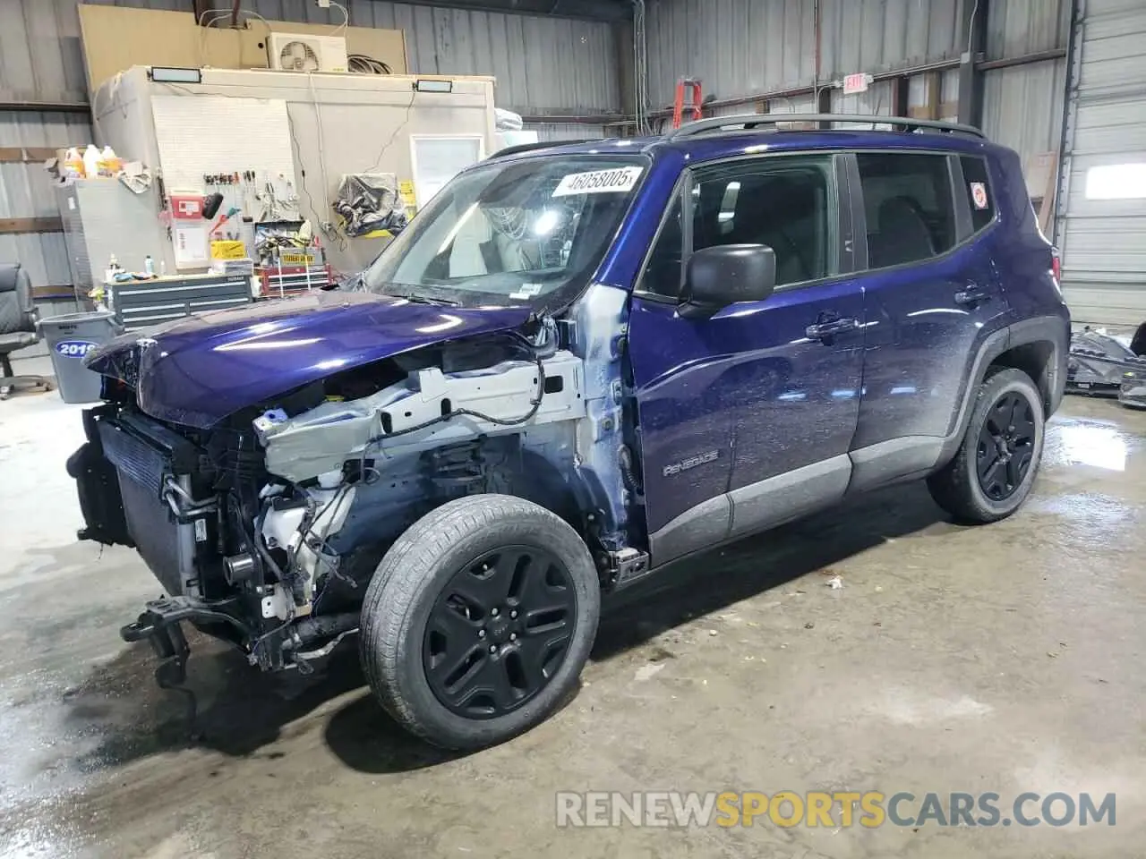 1 Photograph of a damaged car ZACNJBAB5KPK21165 JEEP RENEGADE 2019