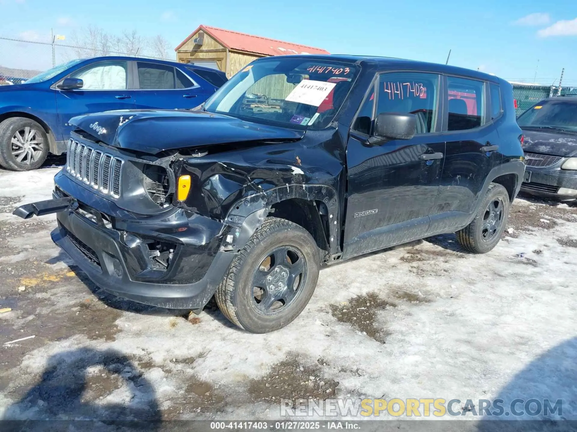 2 Photograph of a damaged car ZACNJBAB6KPJ76267 JEEP RENEGADE 2019