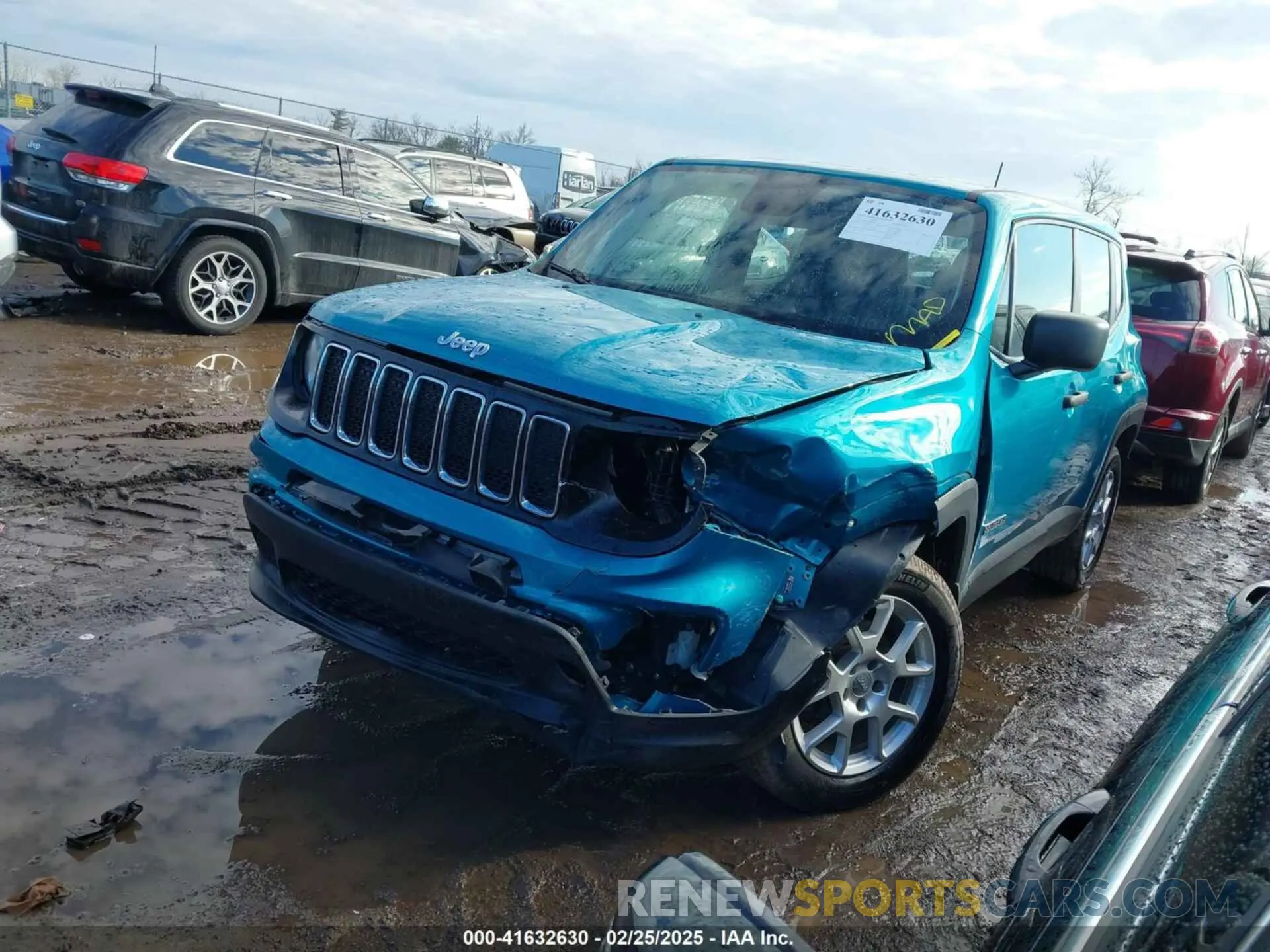 2 Photograph of a damaged car ZACNJBAB7KPK34175 JEEP RENEGADE 2019