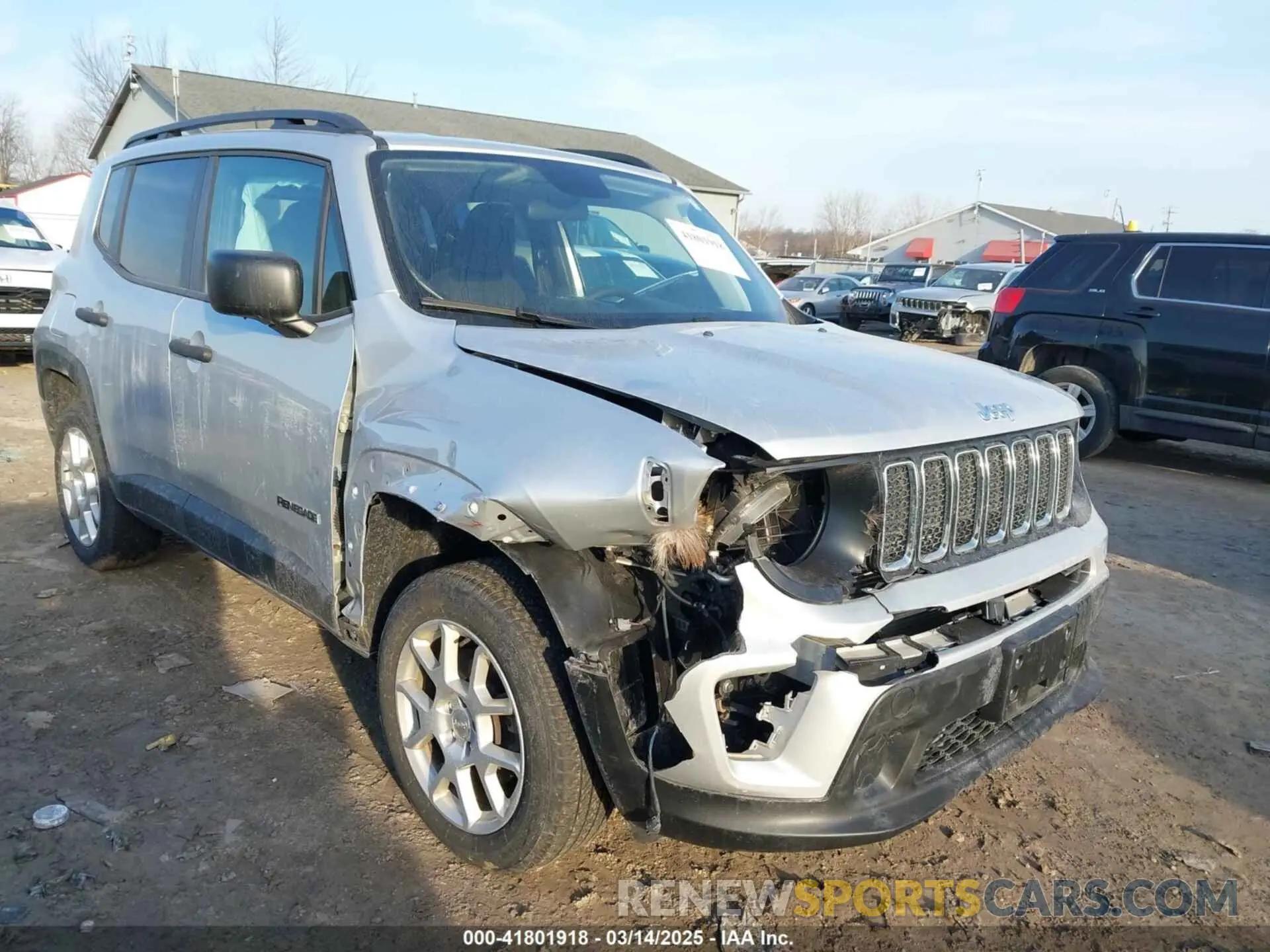 1 Photograph of a damaged car ZACNJBAB7KPK71811 JEEP RENEGADE 2019