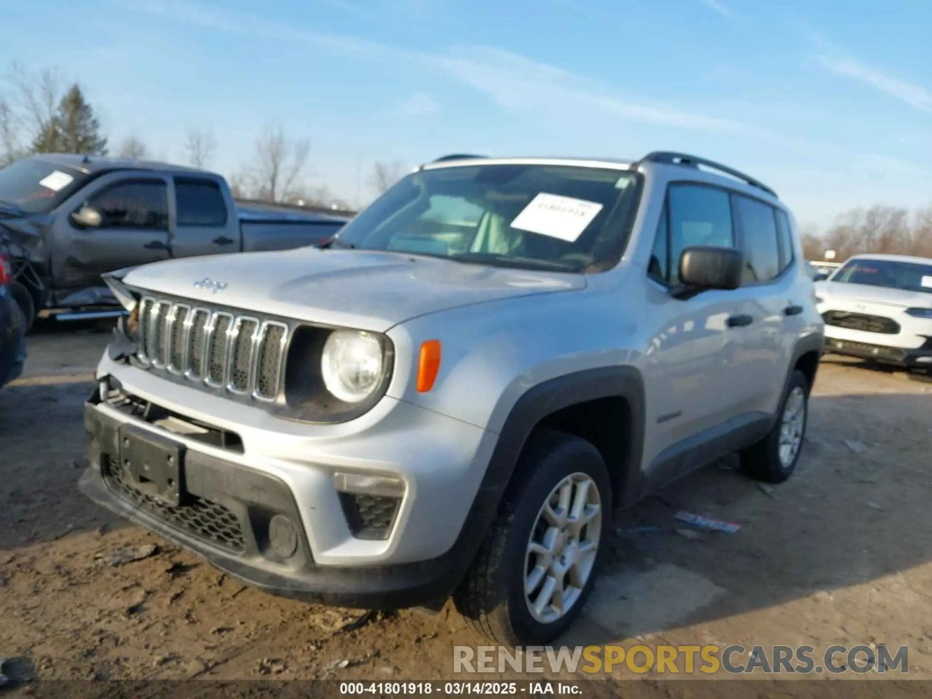 2 Photograph of a damaged car ZACNJBAB7KPK71811 JEEP RENEGADE 2019