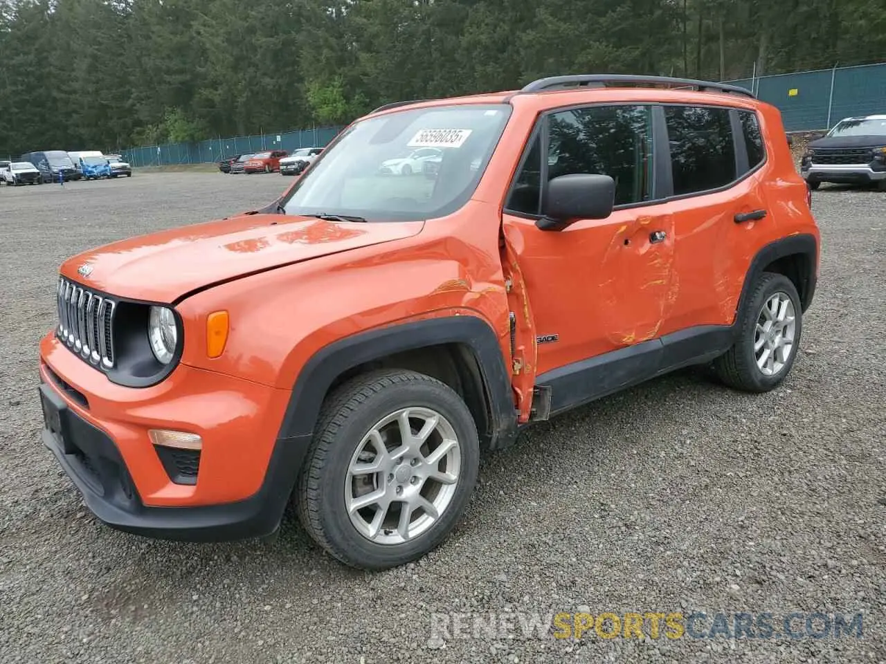 1 Photograph of a damaged car ZACNJBAB7KPK82176 JEEP RENEGADE 2019