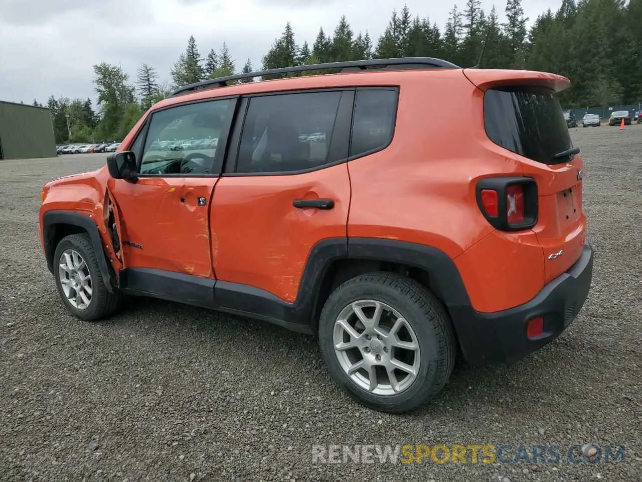2 Photograph of a damaged car ZACNJBAB7KPK82176 JEEP RENEGADE 2019