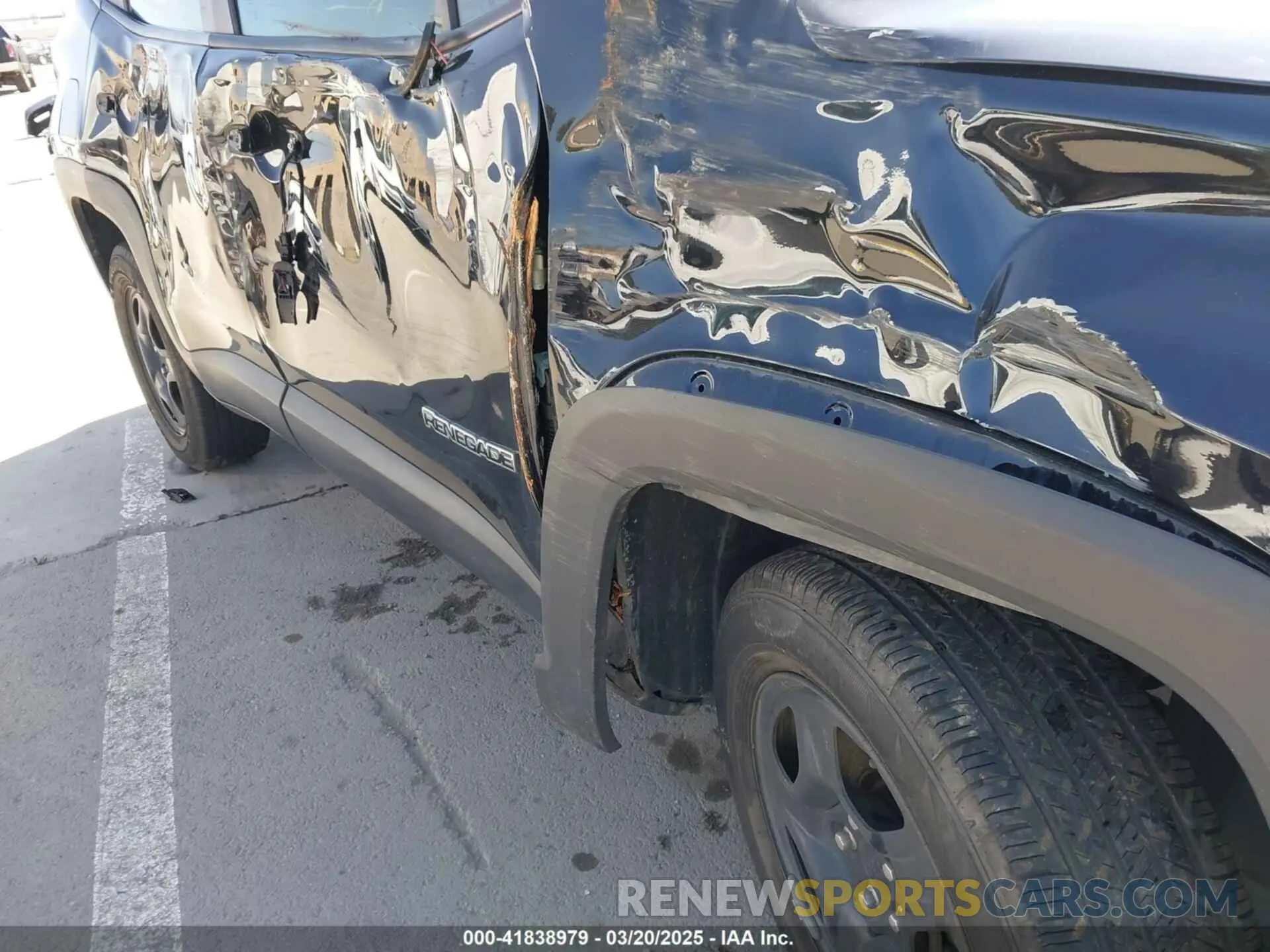 6 Photograph of a damaged car ZACNJBAB8KPK74653 JEEP RENEGADE 2019