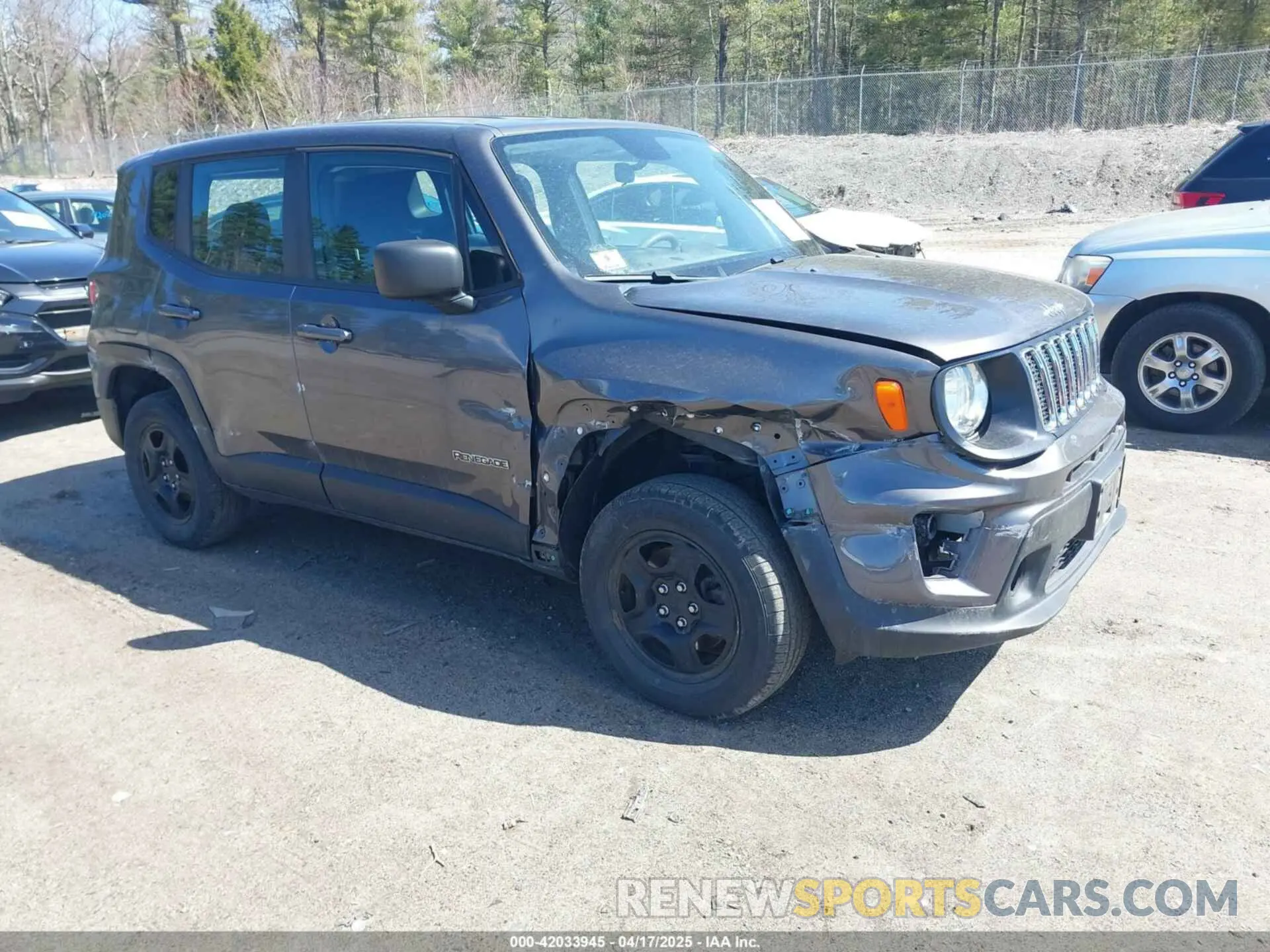 1 Photograph of a damaged car ZACNJBAB8KPK89007 JEEP RENEGADE 2019
