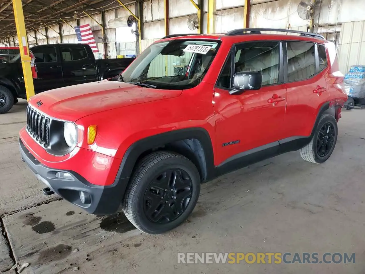 1 Photograph of a damaged car ZACNJBAB9KPK25459 JEEP RENEGADE 2019