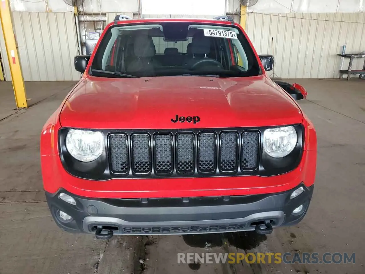 5 Photograph of a damaged car ZACNJBAB9KPK25459 JEEP RENEGADE 2019