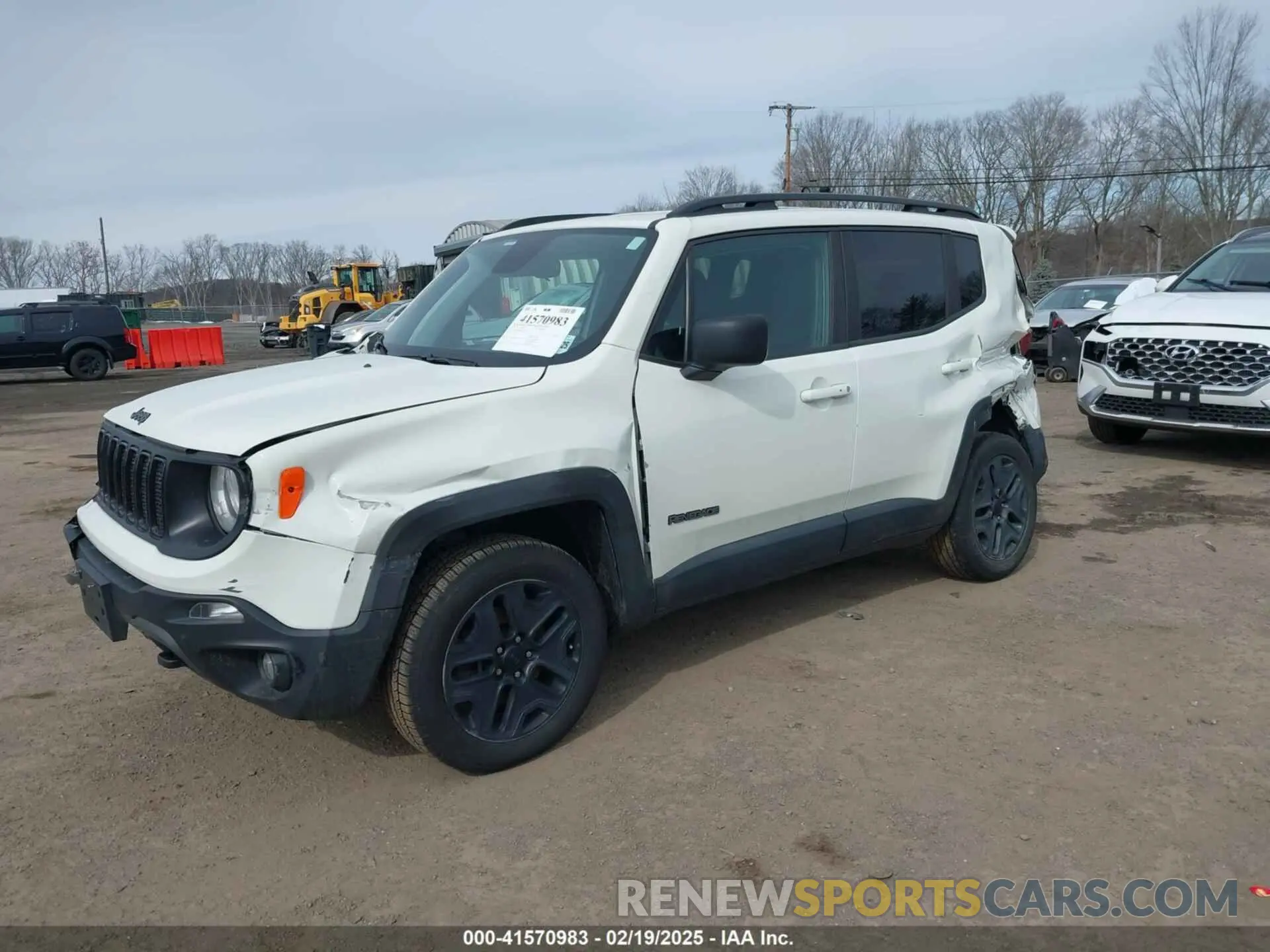2 Photograph of a damaged car ZACNJBABXKPK92281 JEEP RENEGADE 2019
