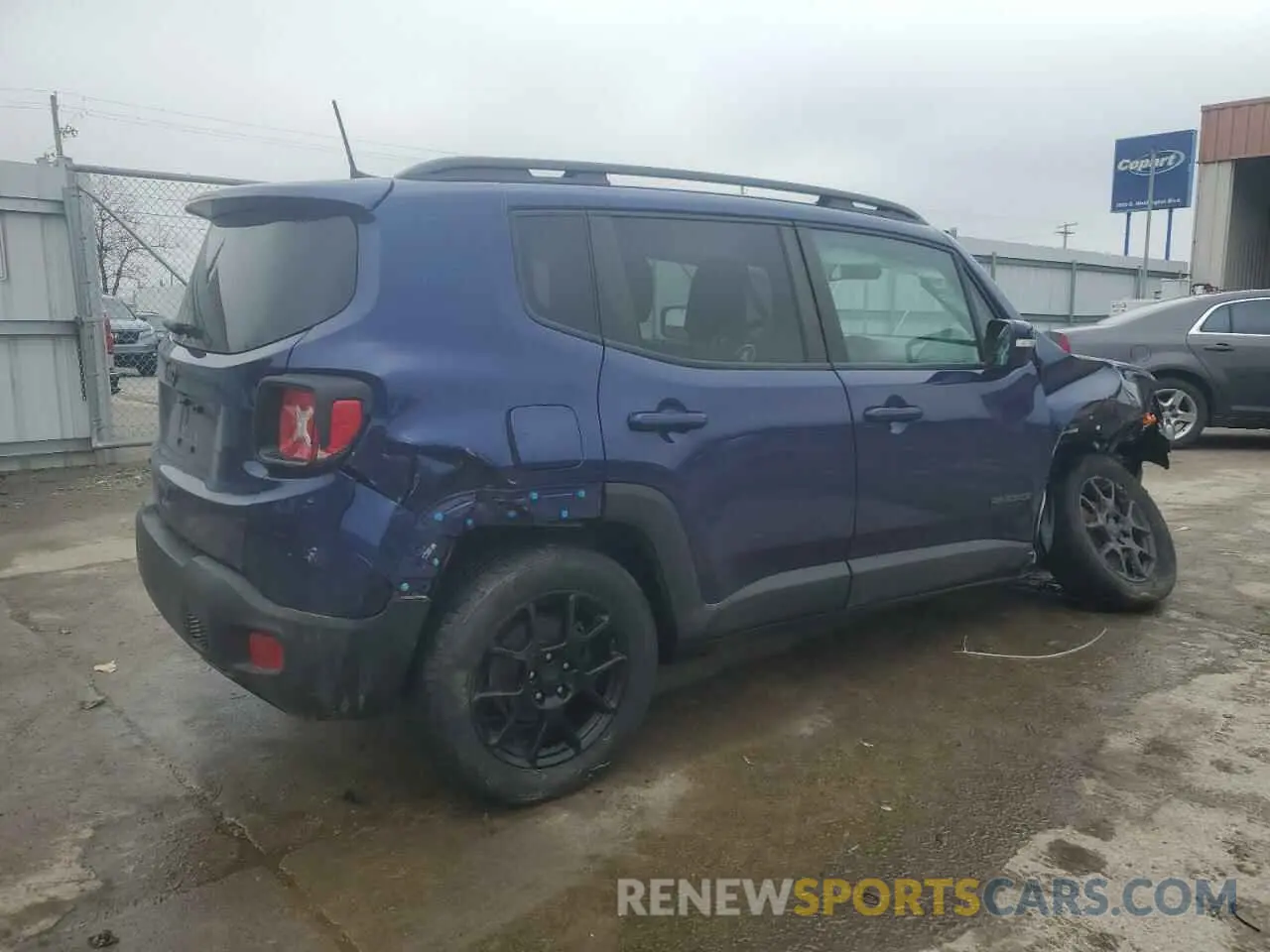3 Photograph of a damaged car ZACNJBB1XKPK11477 JEEP RENEGADE 2019